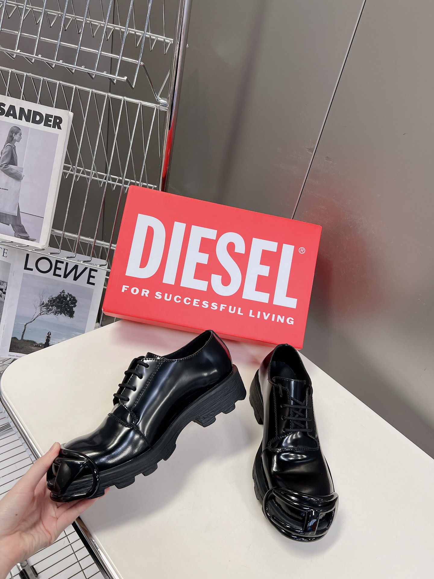 Diesel迪赛2023FW秋冬走秀德比大头鞋范丞丞王鹤棣同款原版购入开发完美复刻今年特别火的一个品牌D