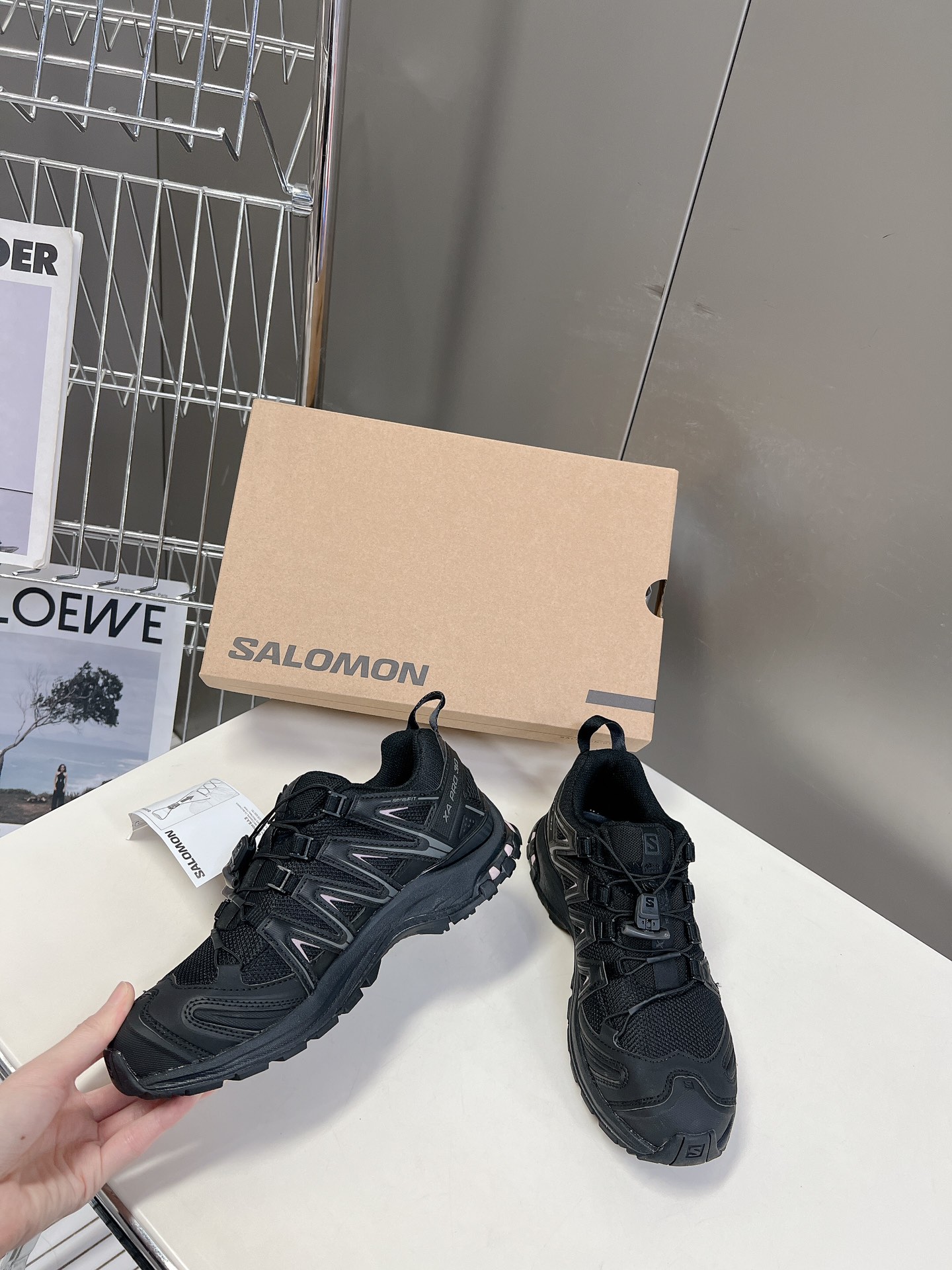 SalomonXAPRO3DADV萨洛蒙户外越野跑鞋鞋面采用SENSIFIT贴合技术全方位贴合包裹脚型鞋