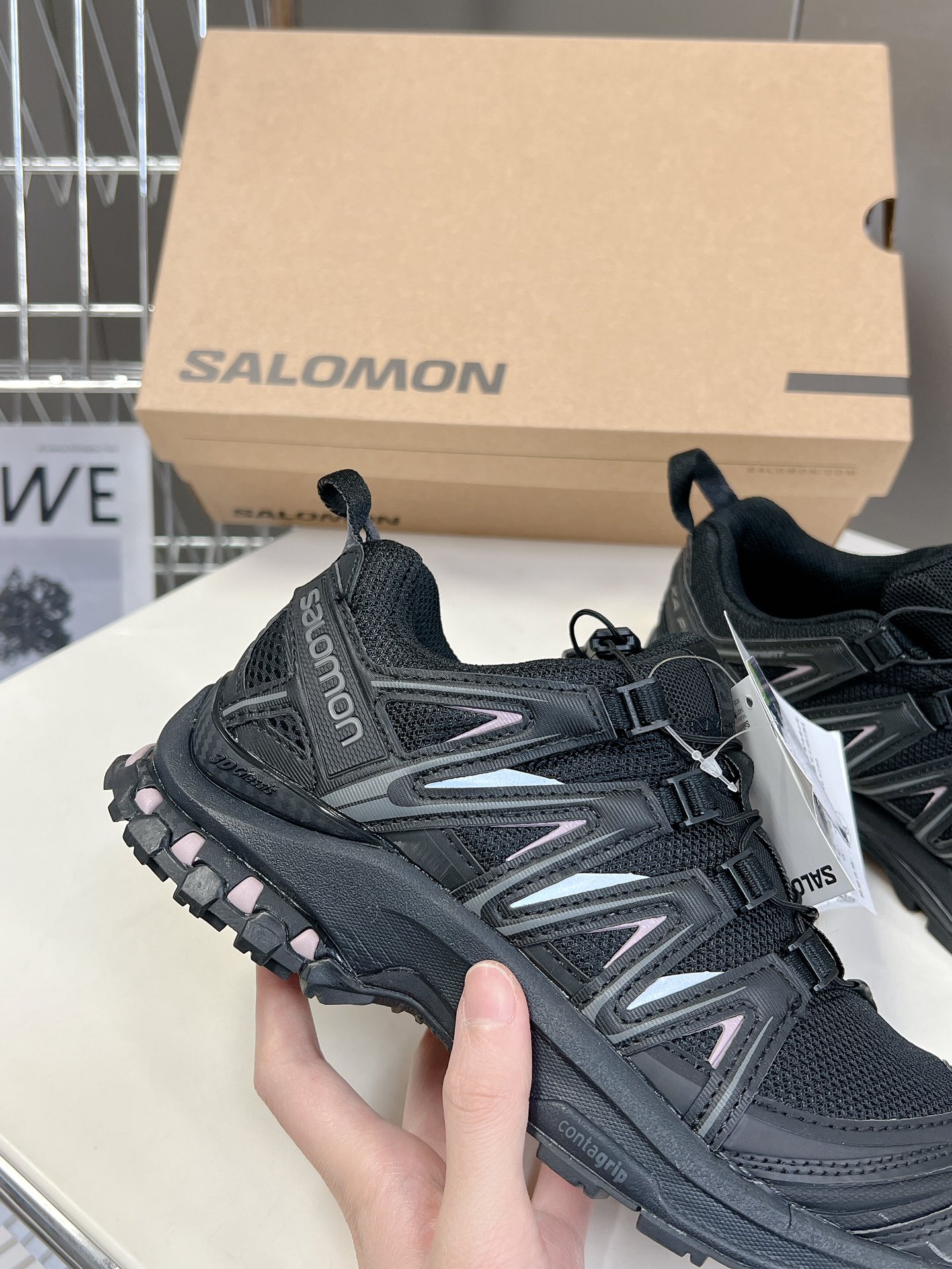 SalomonXAPRO3DADV萨洛蒙户外越野跑鞋鞋面采用SENSIFIT贴合技术全方位贴合包裹脚型鞋