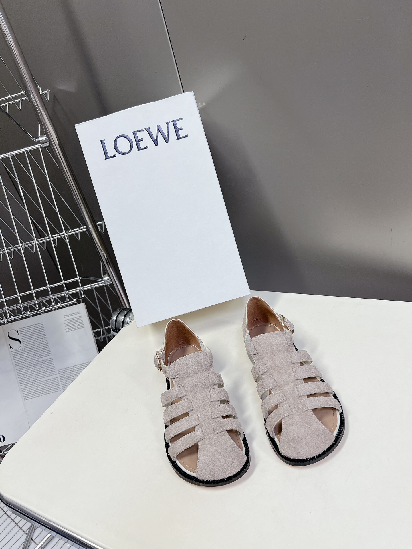 Loewe Shoes Loafers Mules Genuine Leather Spring Collection Vintage