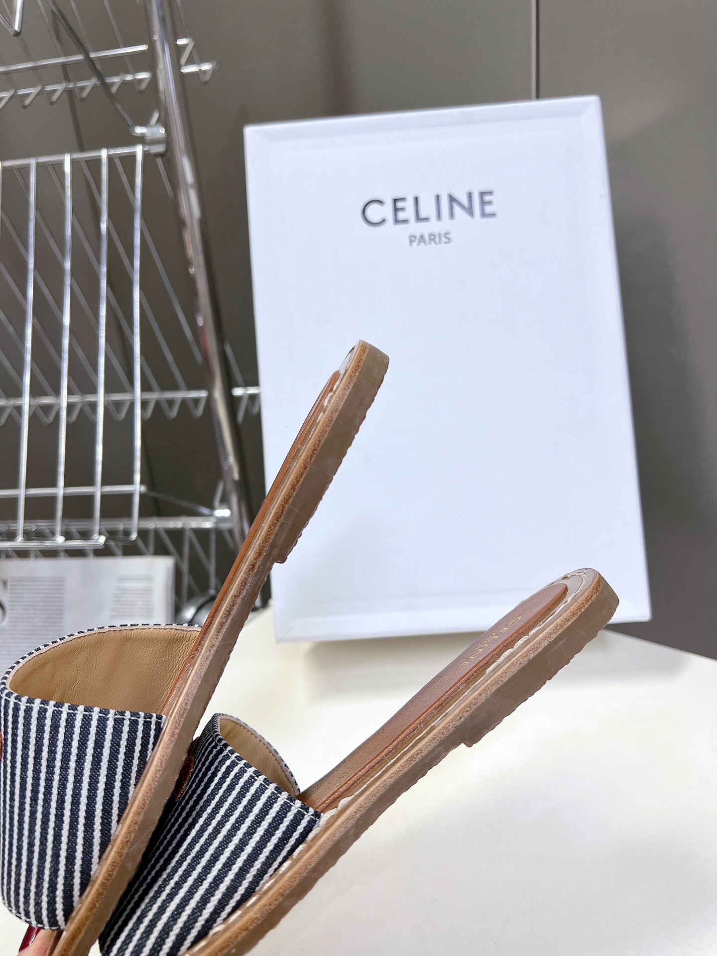 CELINE思琳代级别春夏新品凯旋门复古罗马凉鞋拖鞋进出专柜无压力重工版拒绝一眼假low货原版楦型调试N