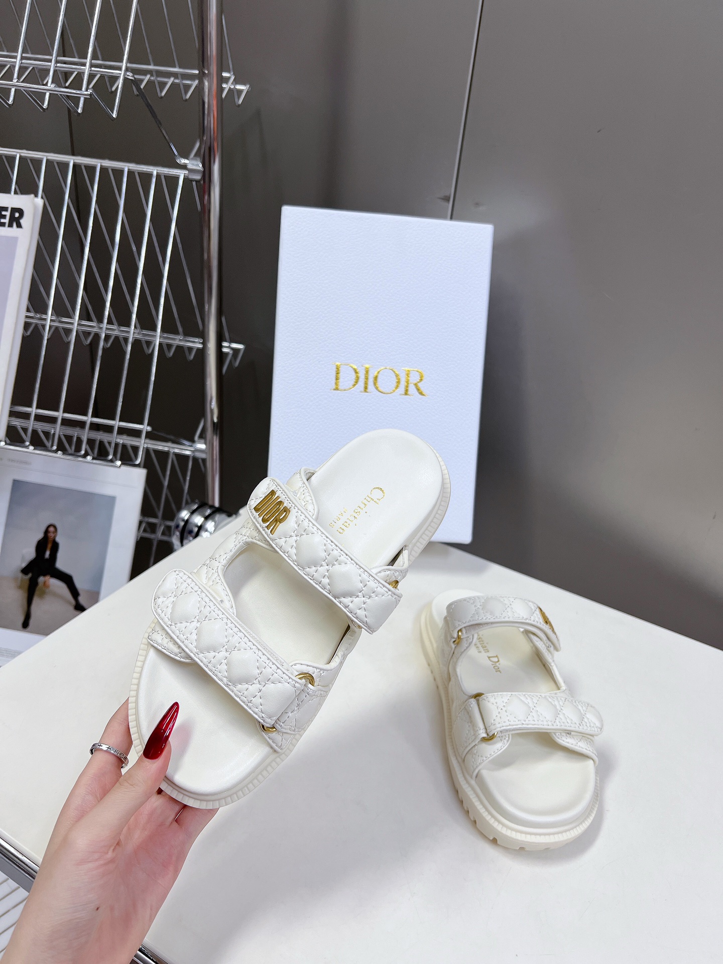 Dior Shoes Sandals Sheepskin TPU Spring/Summer Collection