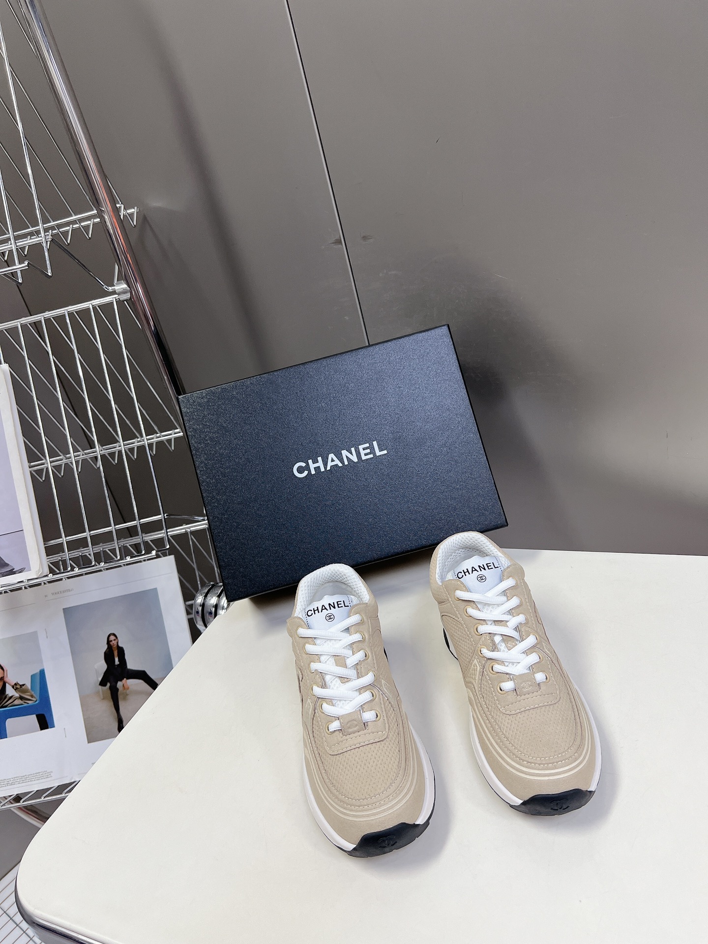 Where can I buy the best quality
 Chanel Shoes Sneakers Splicing Women Cowhide Spring Collection Casual