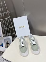 Dior Sneakers Casual Shoes Platform Shoes Splicing Cowhide Casual