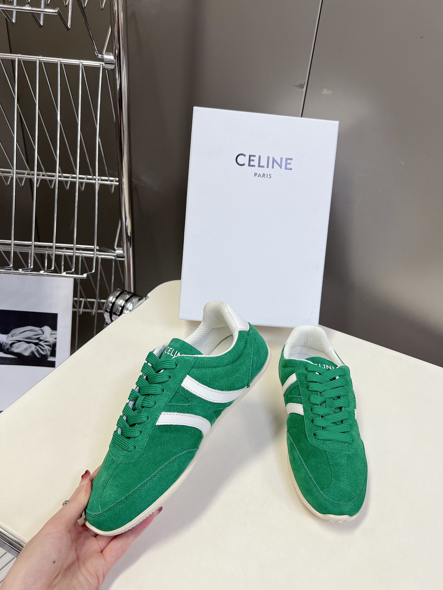 Celine思琳新款休闲鞋德训运动鞋小白鞋专柜7000RMB购入开发充满街头感的一双鞋子最新大C设计非常