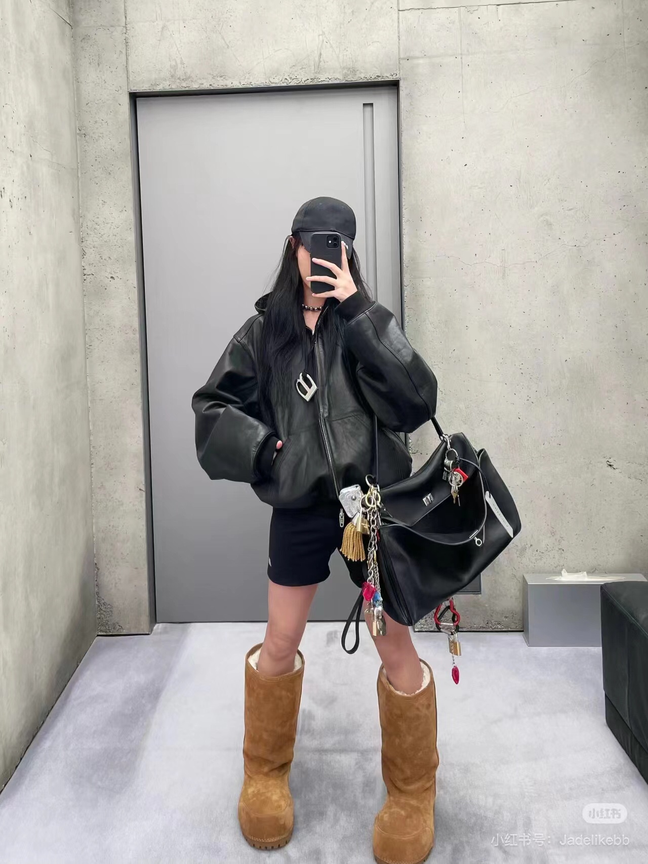 NO:818702,Xiaohongshu trendy fashion blogger’s feet pictures~, boots, boots19860909小红书潮人时尚博主上脚图～,靴子,boots,Women's Shoes