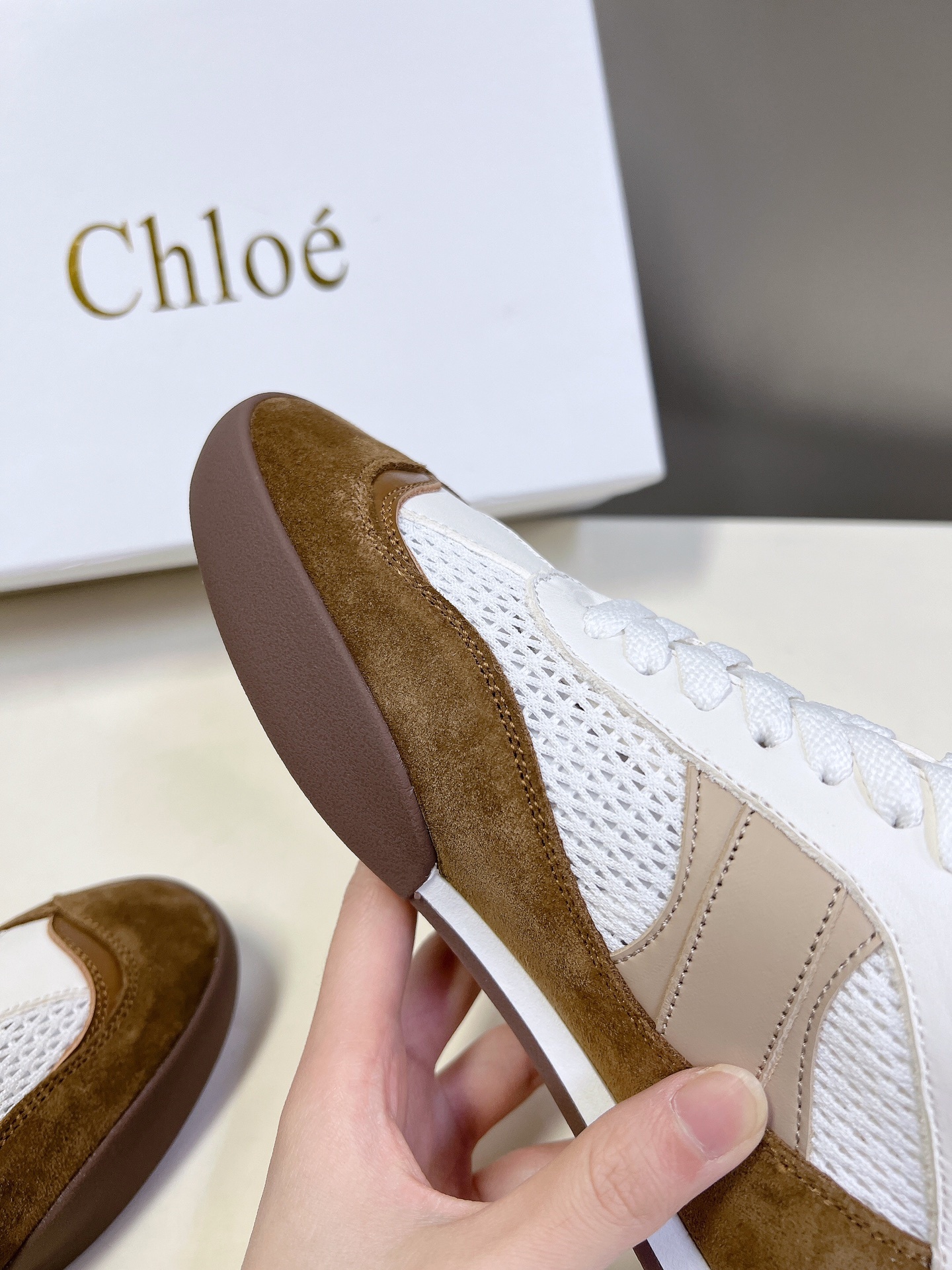 Chloe克洛伊/蔻依25春夏新款德训鞋原版鞋底全手工穿线所有的位置刚刚好网红爆款顶级休闲度假系列大咖网