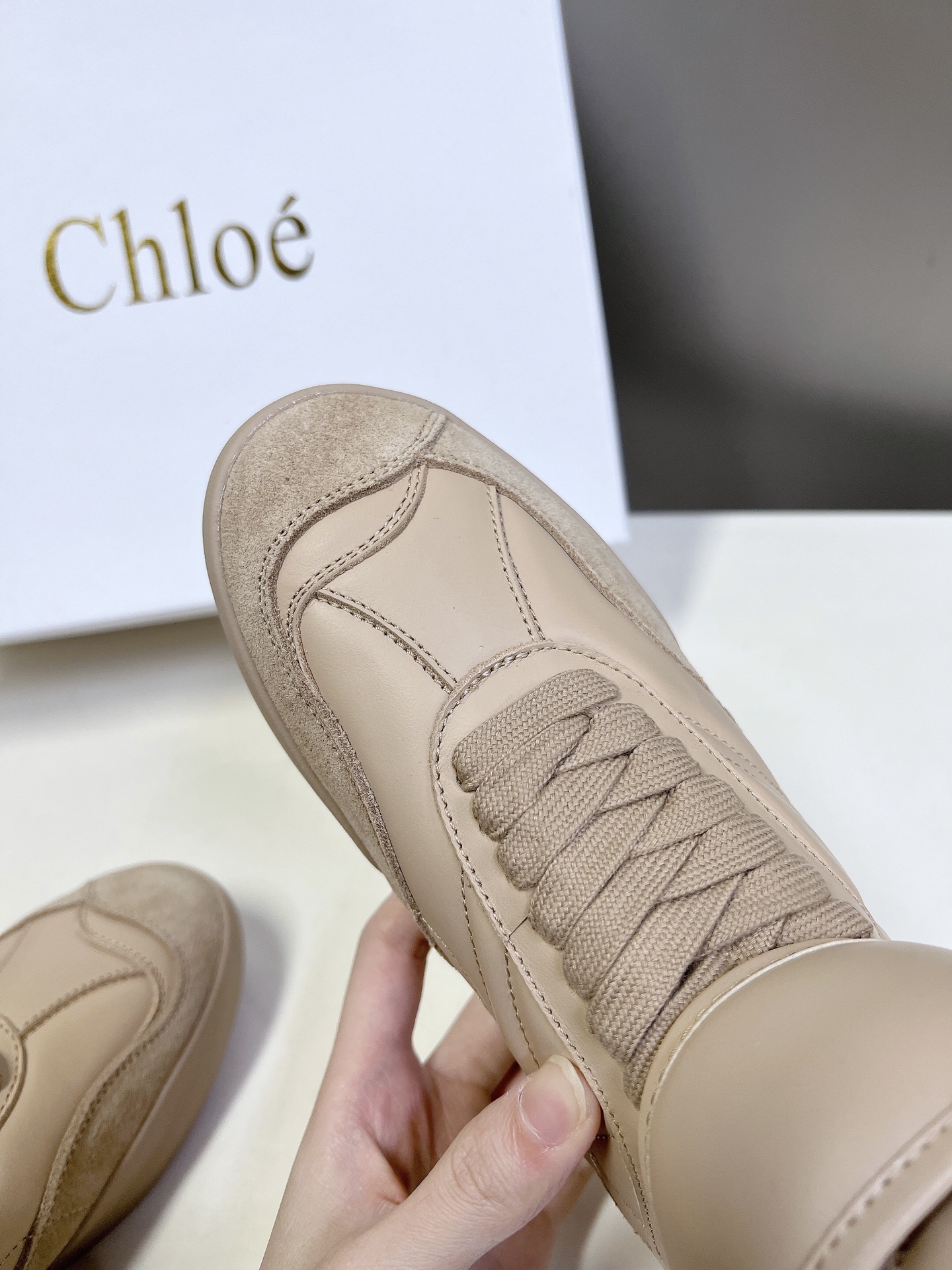 Chloe克洛伊/蔻依25春夏新款德训鞋原版鞋底全手工穿线所有的位置刚刚好网红爆款顶级休闲度假系列大咖网