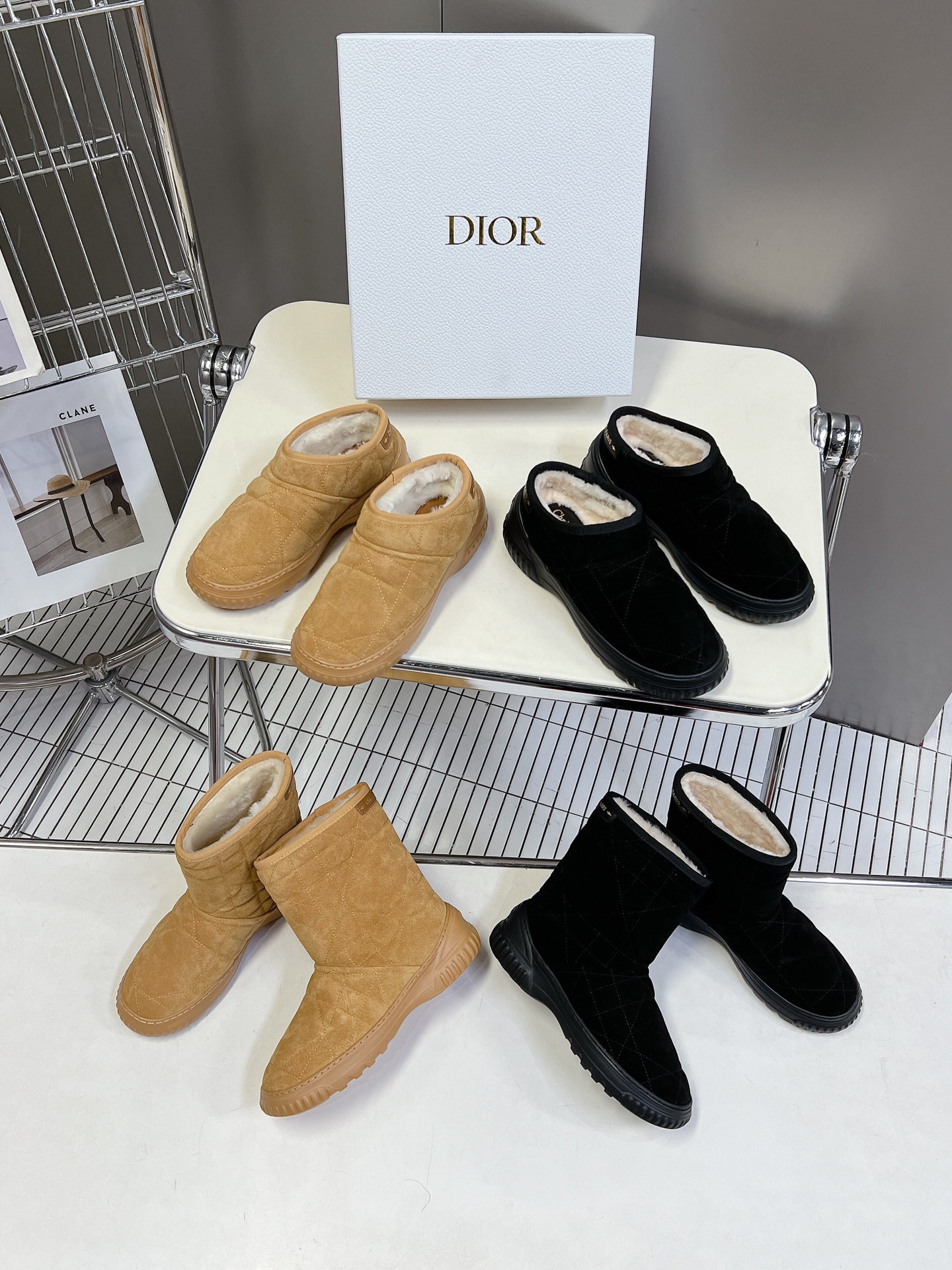 Dior Dames Laarzen met Warme Voering - Stijlvol en Comfortabel