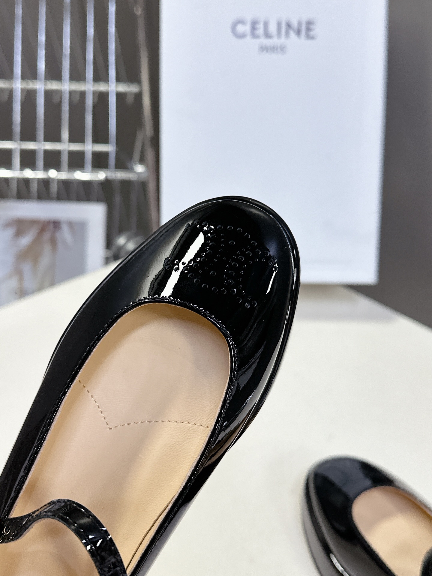  【CELINE】思琳代级别 春夏新品凯旋门复古玛丽珍鞋 进出专柜无压力，重工版，拒绝一眼假low货 原
