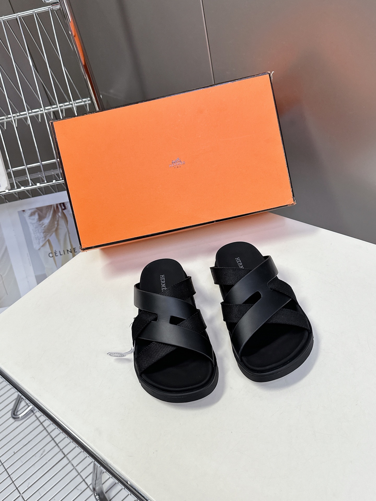 男➕10【ΗERMES 】爱马仕春夏经典情侣款二舅拖鞋 Chypre 丑萌丑萌二舅拖鞋——老头拖鞋，上脚
