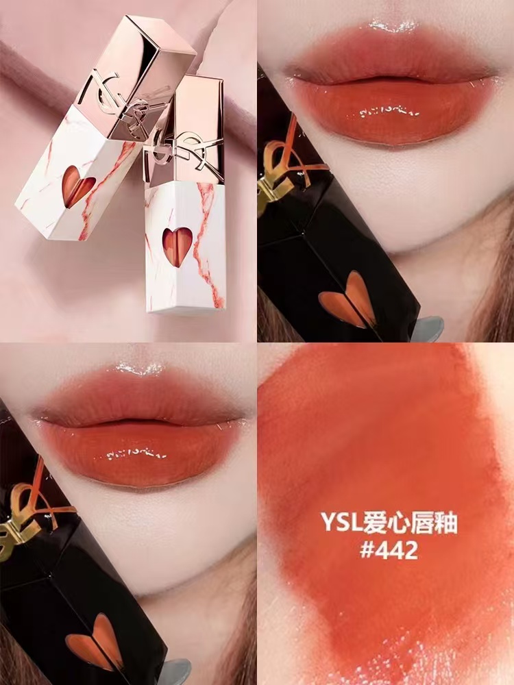 65💰圣罗兰爱心唇釉七夕限量版

色号：442#，610#