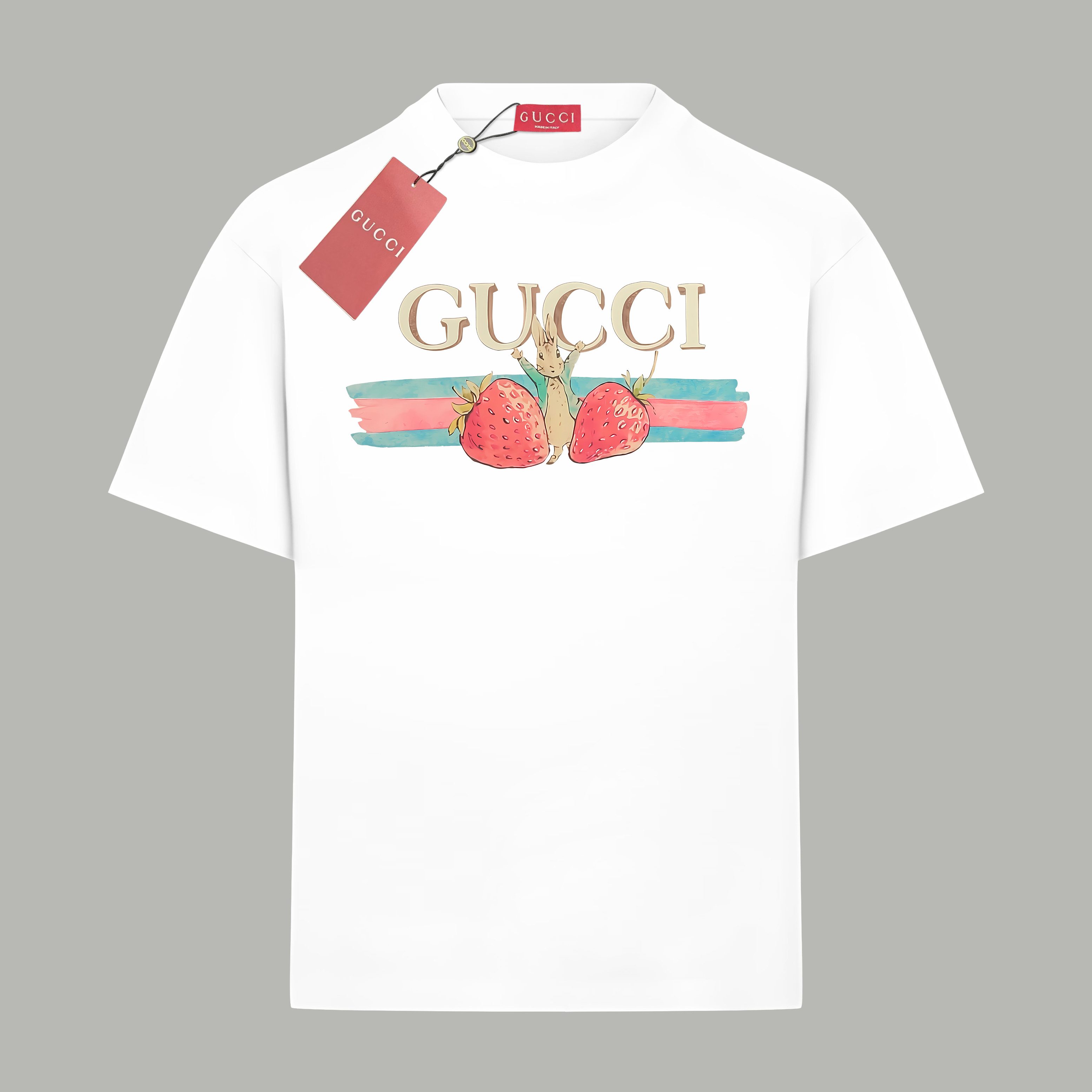 Gucci Limited Edition Strawberry Rabbit Print Cotton T-Shirt - Unisex 1 o 1ir0bqhvd19i5rmk7vmlcj5d80