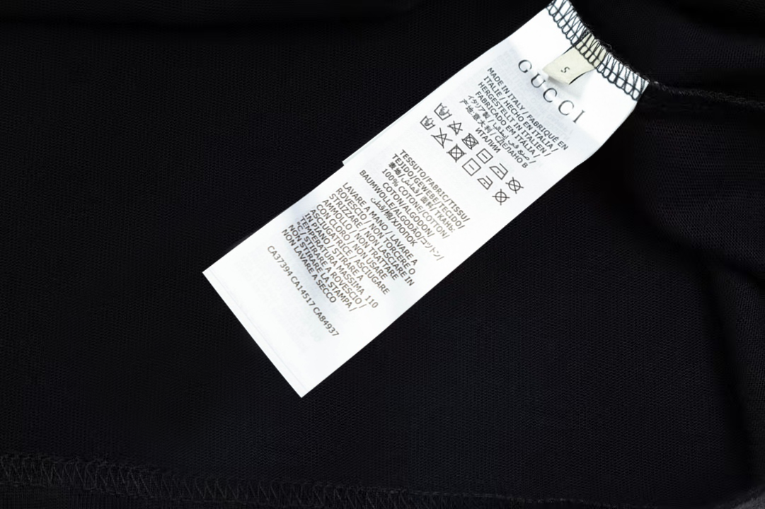 Gucci gucci/古驰《 logo字母》 发泡双纱纯棉短袖