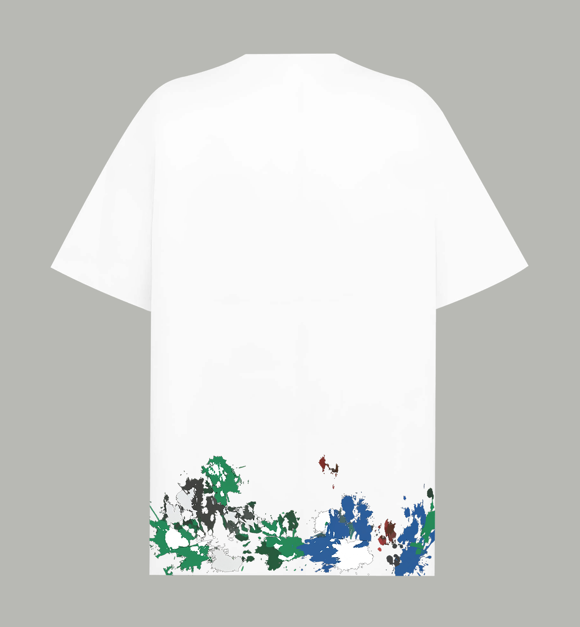 Balenciaga BALENCIAGA/巴黎世家《 新款高级泼墨logo字母》 印花双纱纯棉短袖