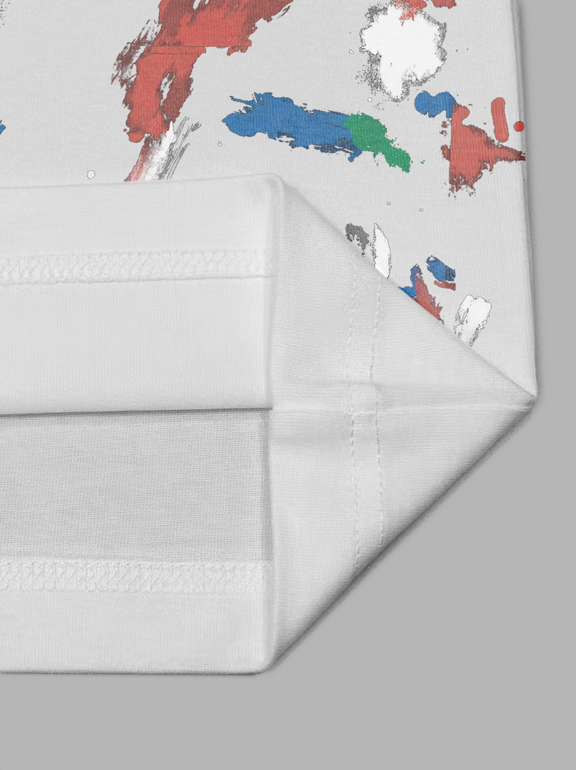 Balenciaga BALENCIAGA/巴黎世家《 新款高级泼墨logo字母》 印花双纱纯棉短袖
