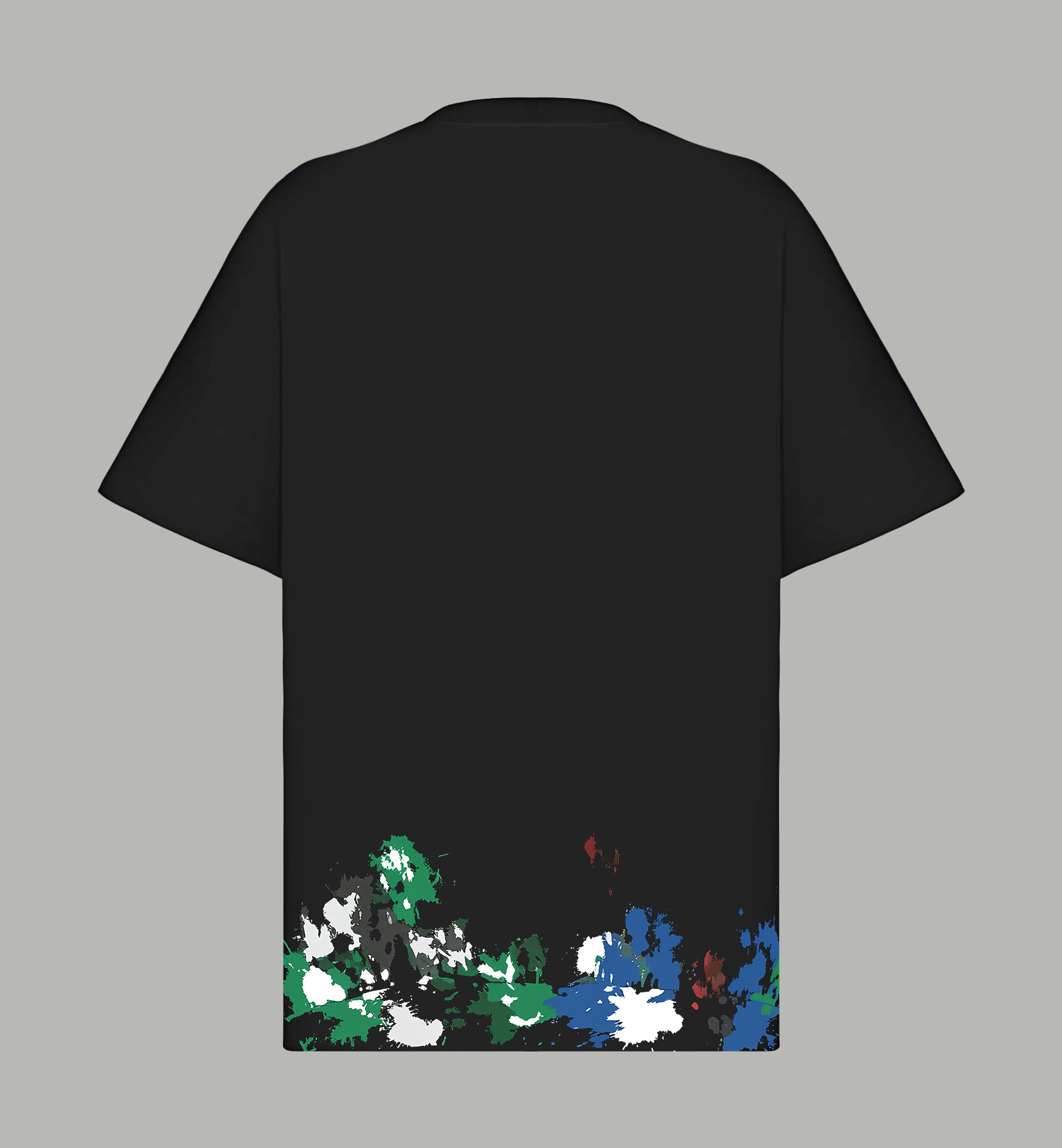 Balenciaga BALENCIAGA/巴黎世家《 新款高级泼墨logo字母》 印花双纱纯棉短袖