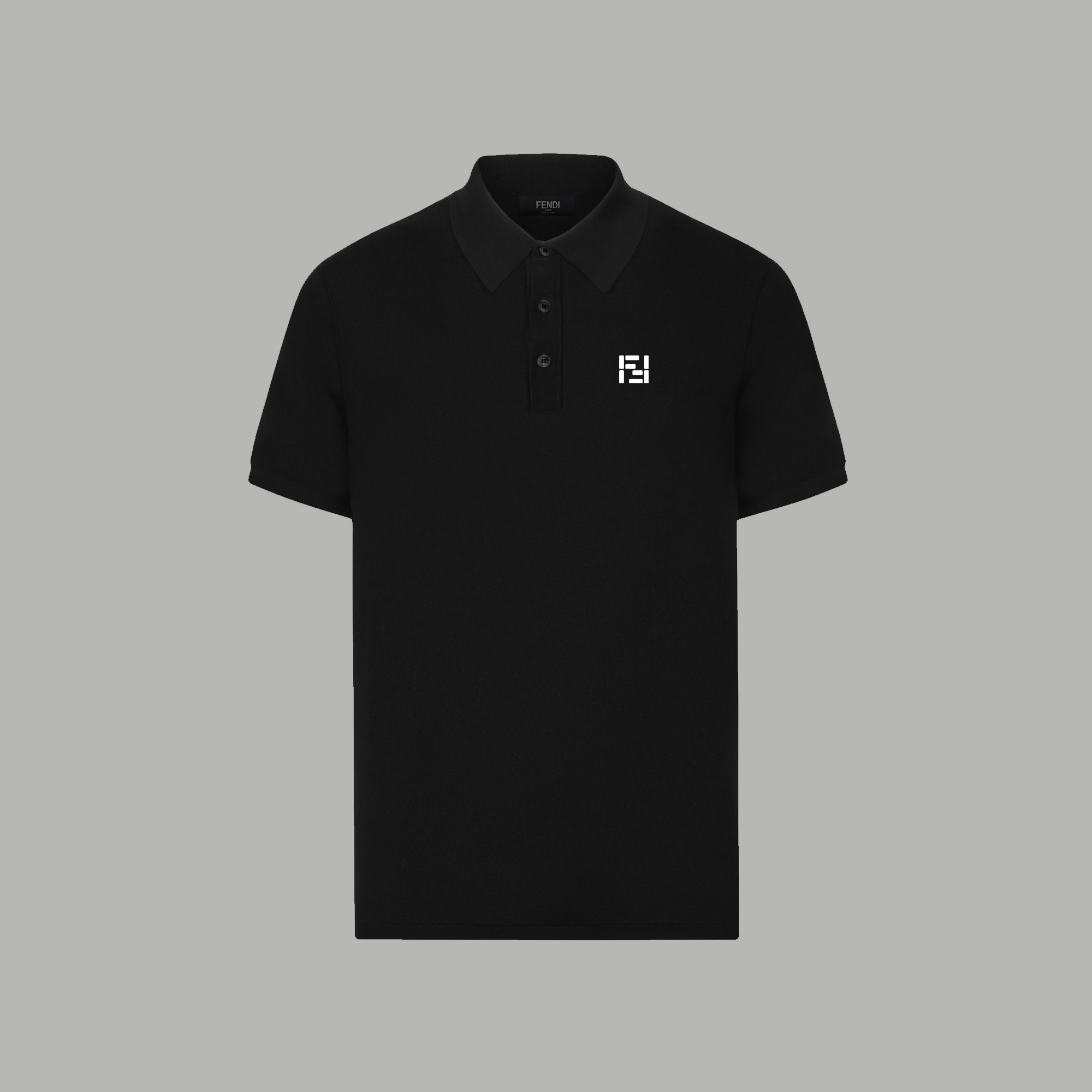 Fendi 款式： Fendi/芬迪 新款发泡logo字母 翻领Polo衫短袖