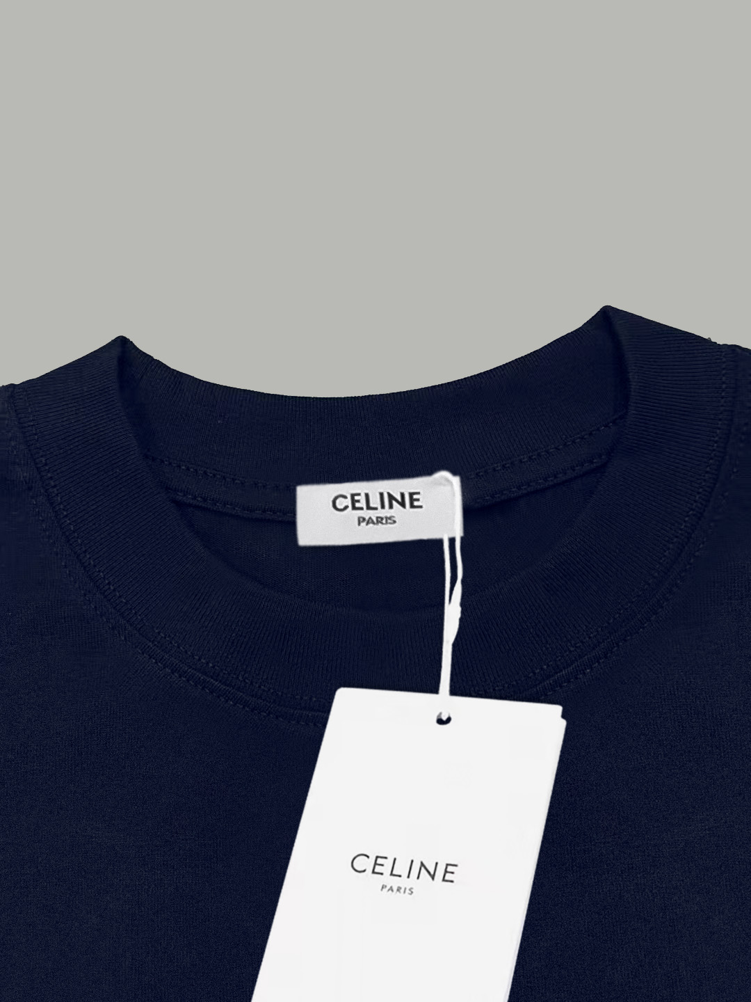 Celine Celine/ 赛琳《 秀款限定logo字母前后拼接》 印花双纱纯棉短袖