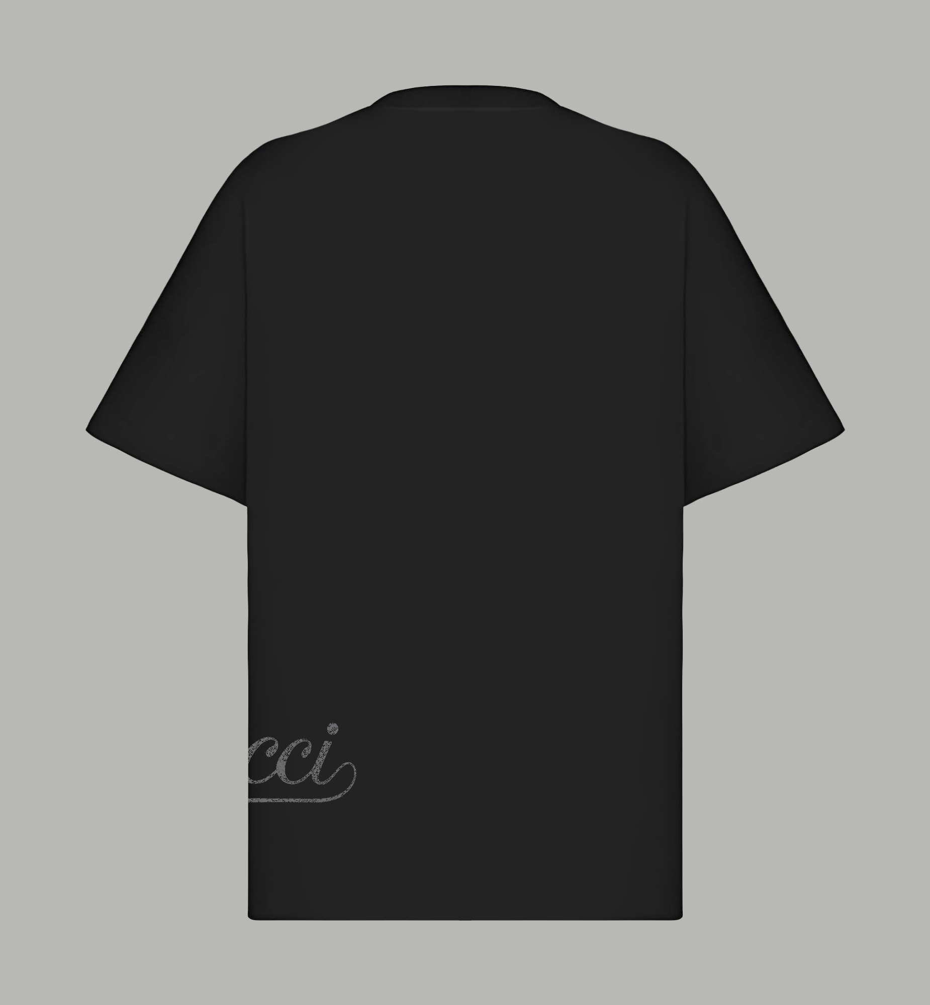 Gucci gucci/古驰《 下摆做旧logo字母》 印花双纱纯棉短袖