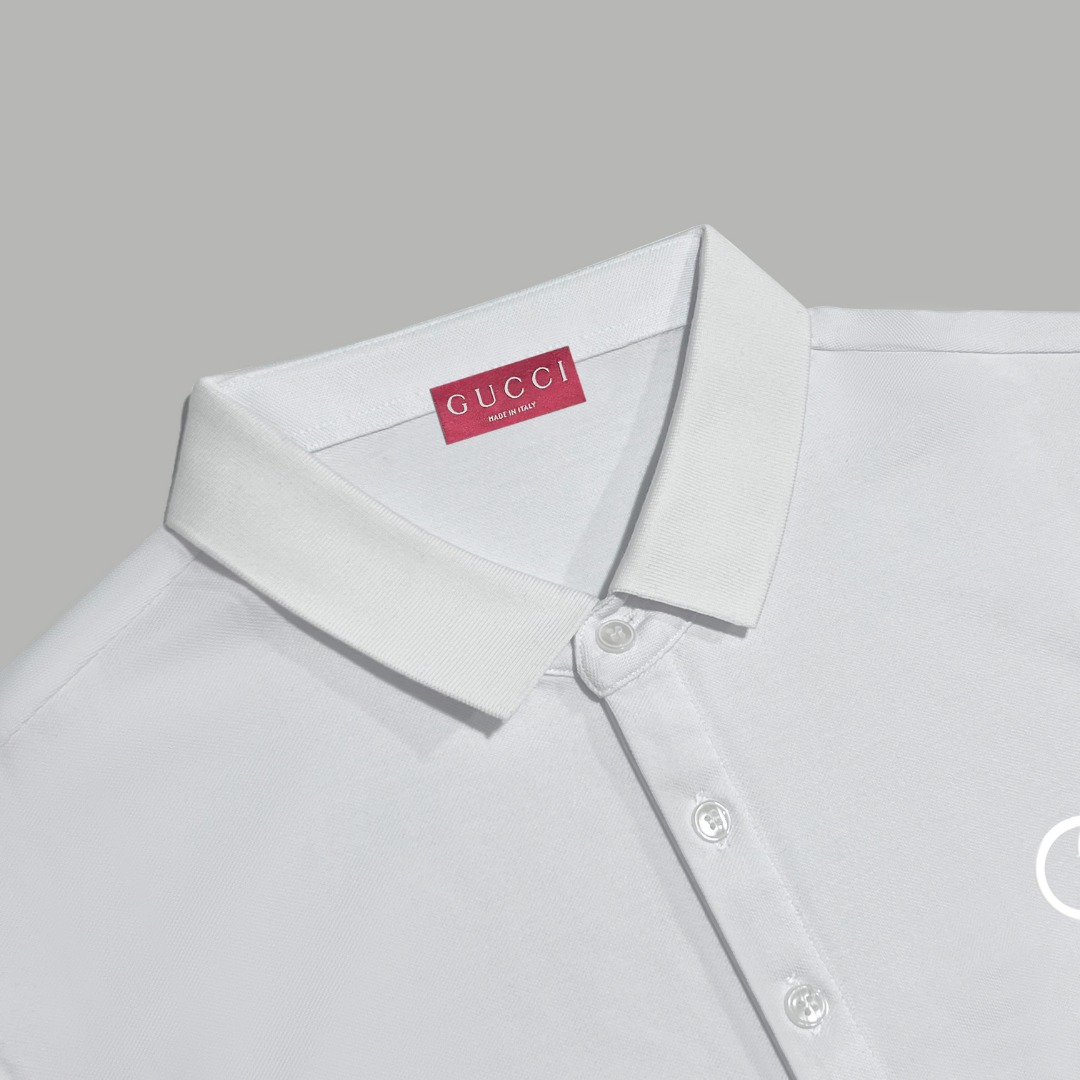 Gucci 款式： gucci/古驰 发泡 logo字母 翻领Polo衫短袖