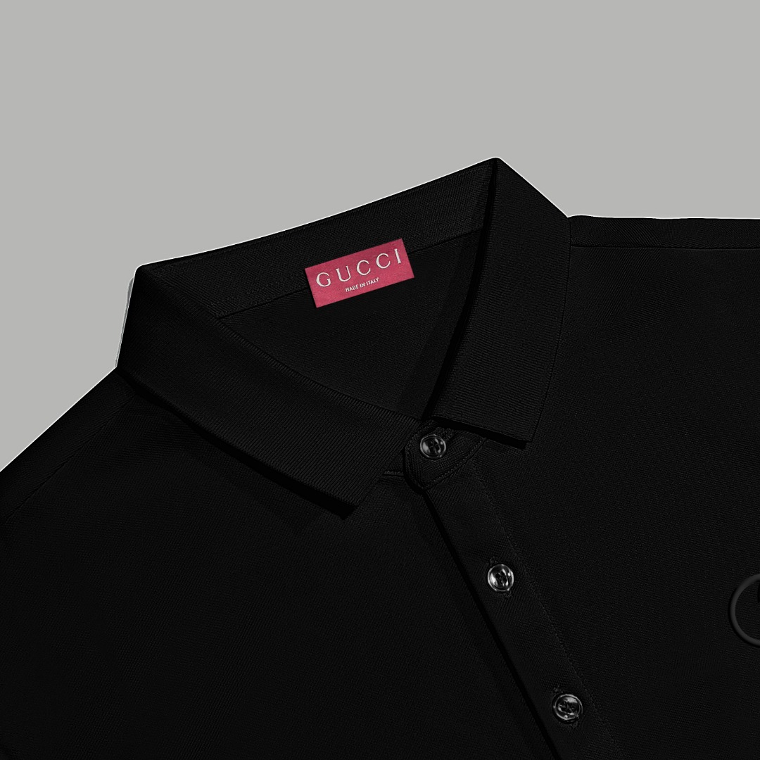 Gucci 款式： gucci/古驰 发泡 logo字母 翻领Polo衫短袖
