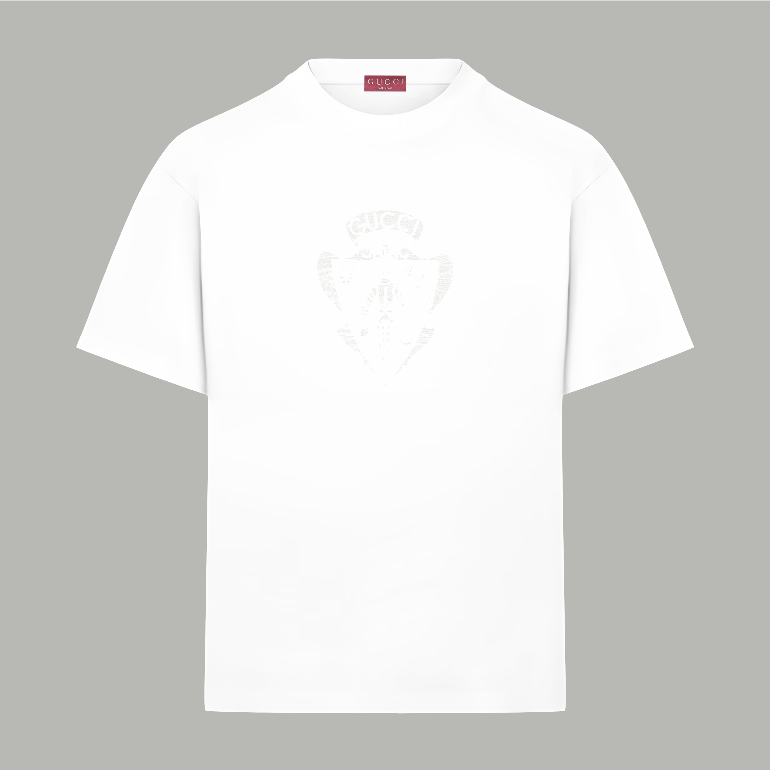 Gucci gucci/古驰《 限定破损logo字母》 印花双纱纯棉短袖