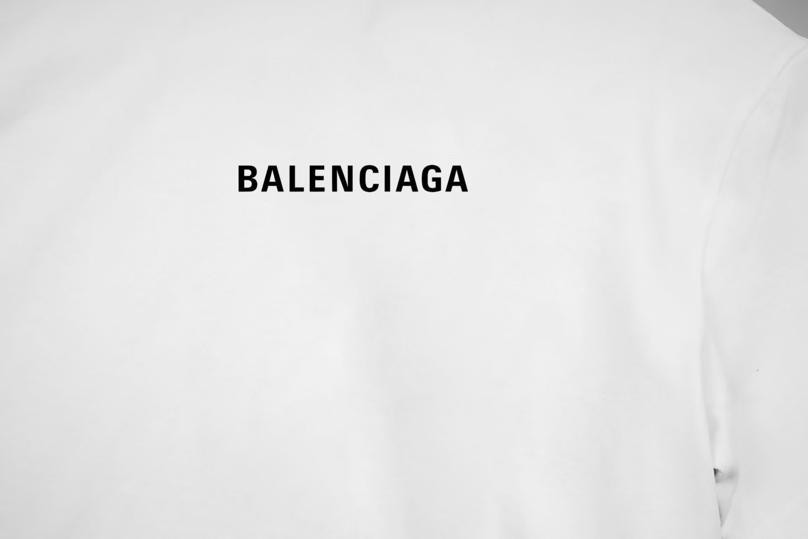 Balenciaga BALENCIAGA/巴黎世家《 前后字母logo》 印花双纱纯棉短袖