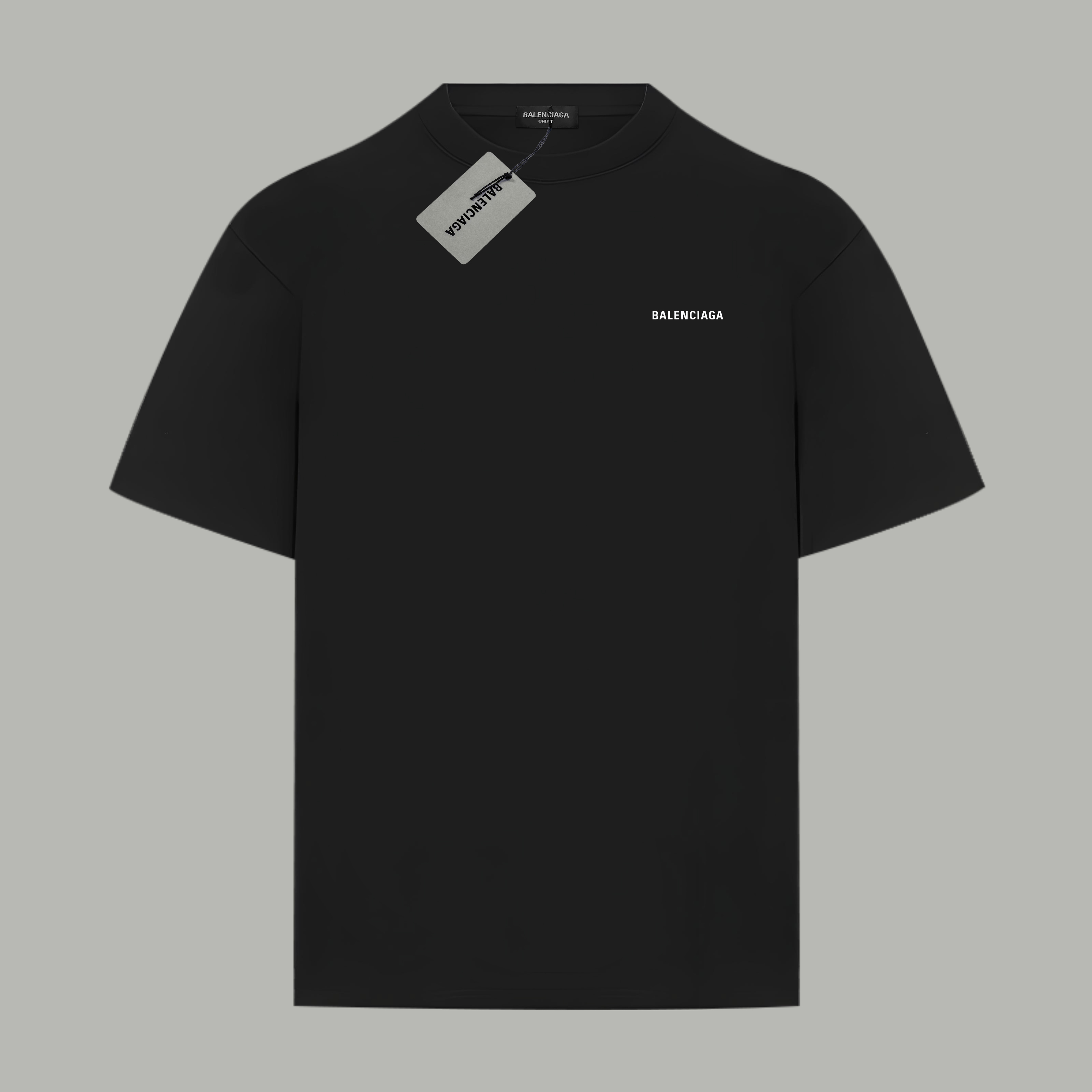 Balenciaga BALENCIAGA/巴黎世家《 前后字母logo》 印花双纱纯棉短袖