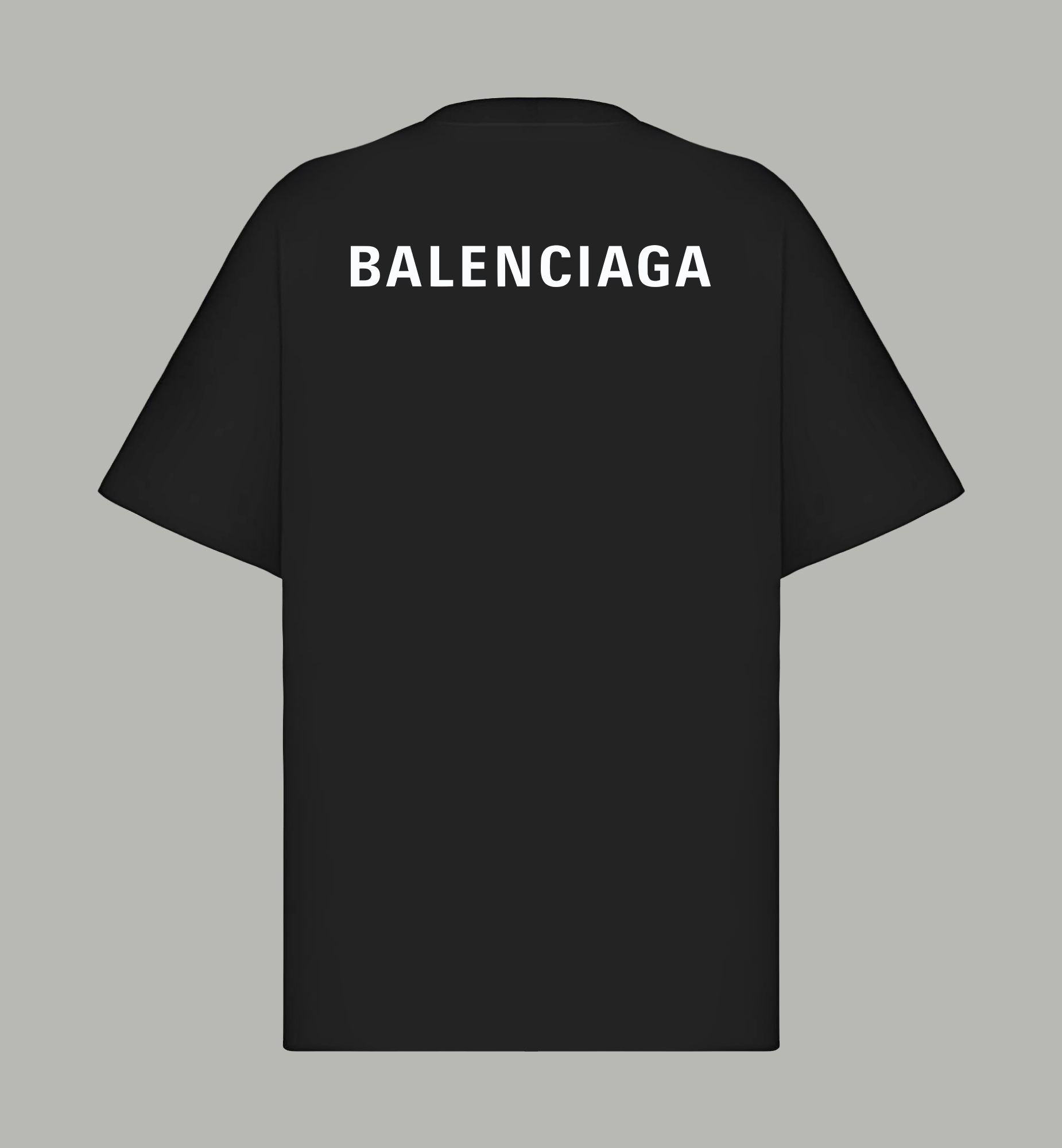 Balenciaga BALENCIAGA/巴黎世家《 前后字母logo》 印花双纱纯棉短袖