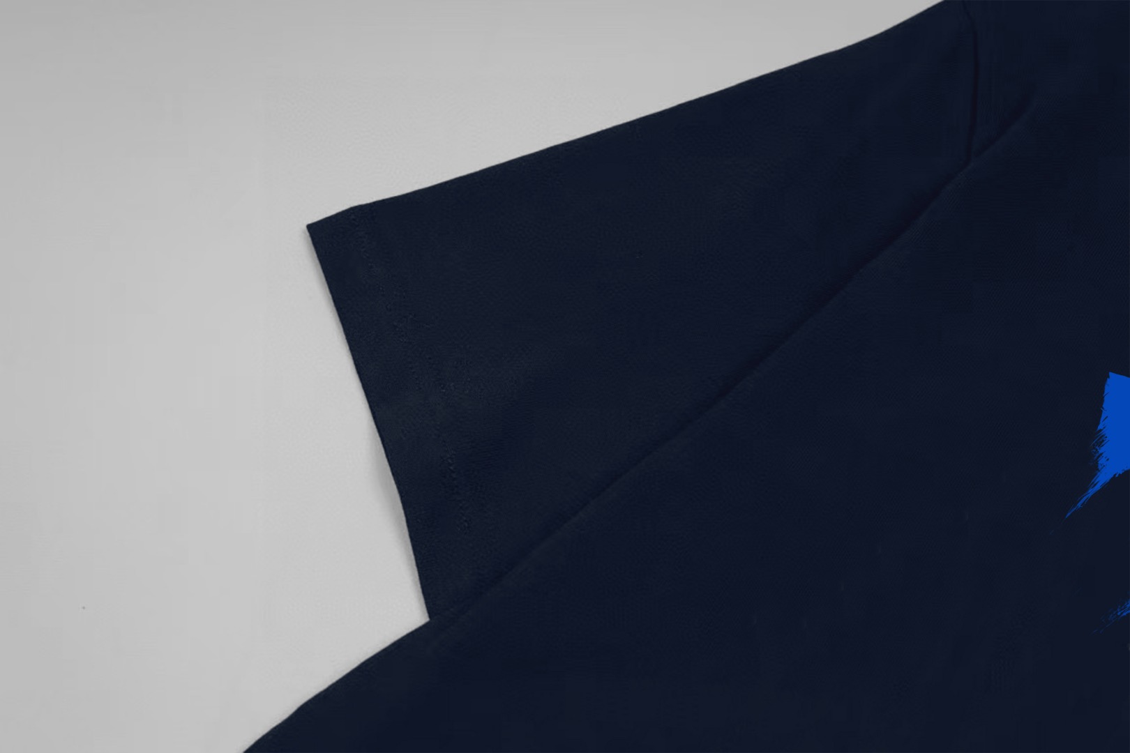 Balenciaga BALENCIAGA/巴黎世家《 涂鸦蓝色logo字母》 印花双纱纯棉短袖