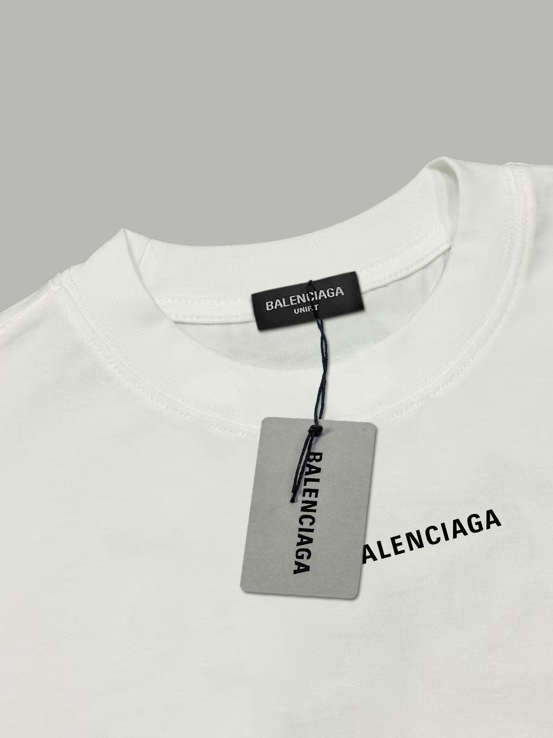 Balenciaga BALENCIAGA/巴黎世家《 前后logo字母》 印花双纱纯棉短袖