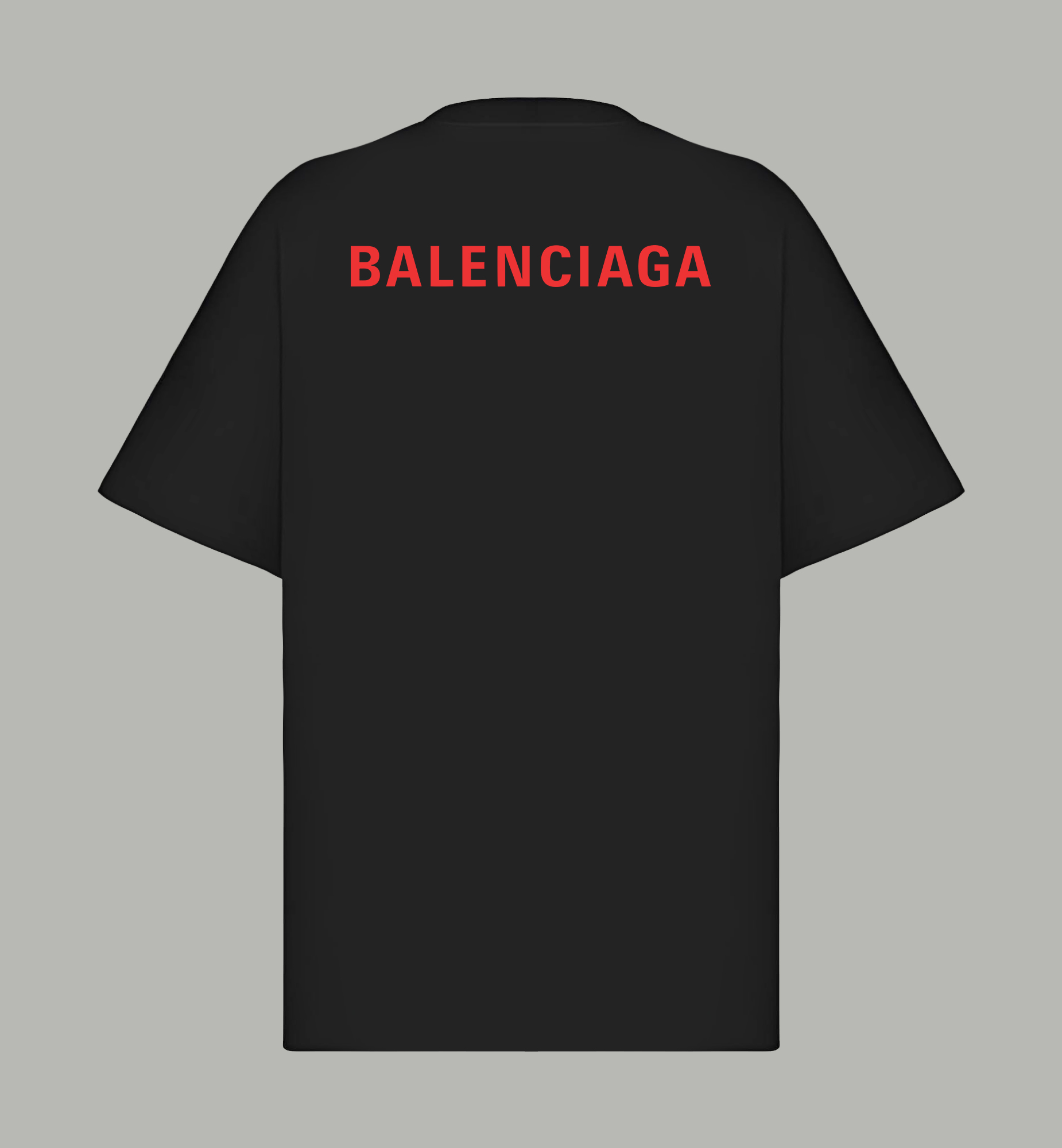 Balenciaga BALENCIAGA/巴黎世家《 前后logo字母》 印花双纱纯棉短袖