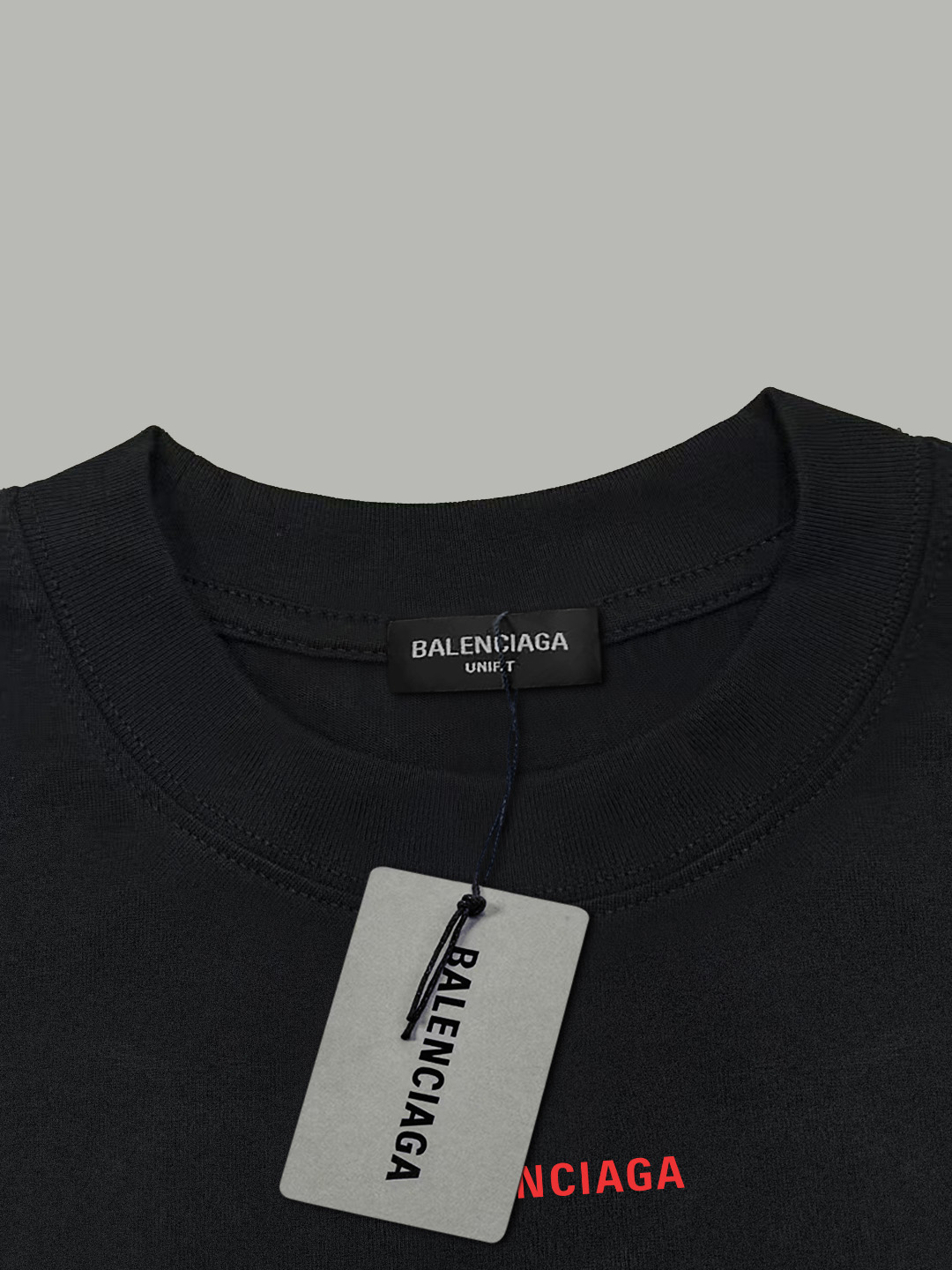 Balenciaga BALENCIAGA/巴黎世家《 前后logo字母》 印花双纱纯棉短袖