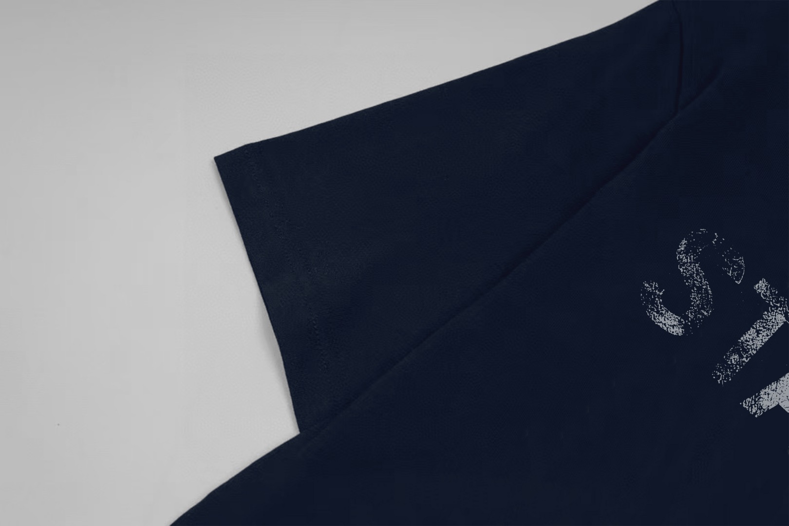 Balenciaga BALENCIAGA/巴黎世家《 限定做旧破损logo字母》 印花双纱纯棉短袖