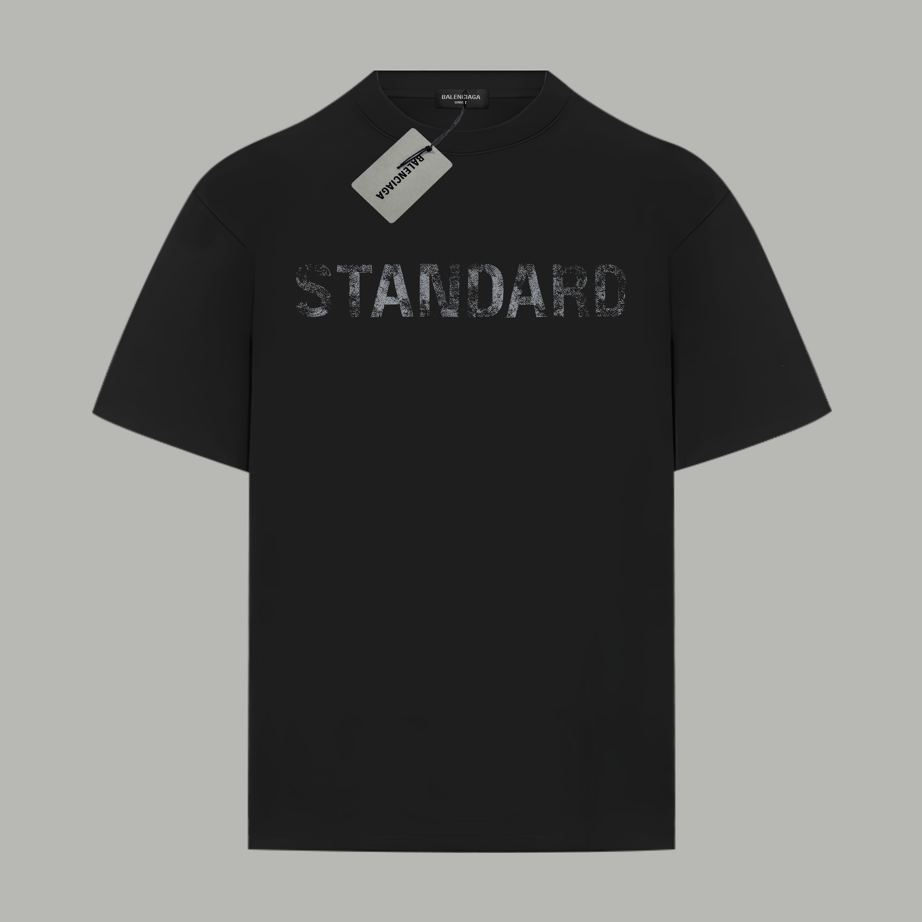 Balenciaga BALENCIAGA/巴黎世家《 限定做旧破损logo字母》 印花双纱纯棉短袖