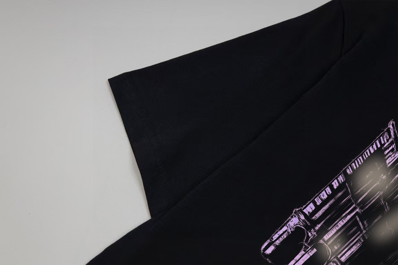 Balenciaga BALENCIAGA/巴黎世家《 霓虹城市logo字母》 印花双纱纯棉短袖