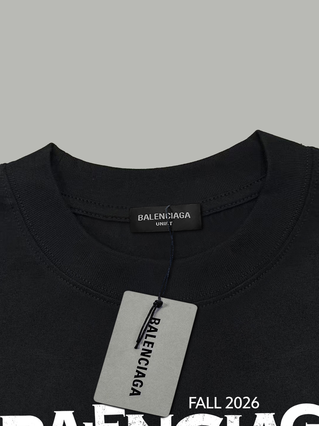 Balenciaga BALENCIAGA/巴黎世家《 限定人像logo字母》 印花双纱纯棉短袖