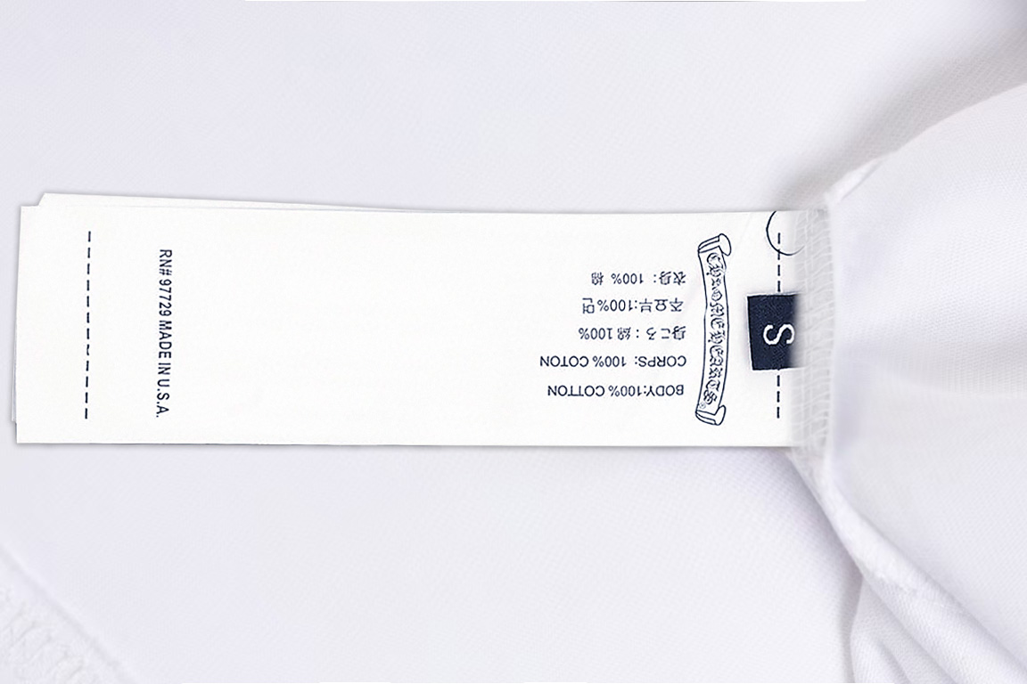 Chrome Hearts 𝗖𝗵𝗿𝗼𝗺𝗲 𝗛𝗲𝗮𝗿𝘁𝘀/克罗心 《 限定手绘涂鸦十字架马蹄logo》 印花双纱纯棉短袖