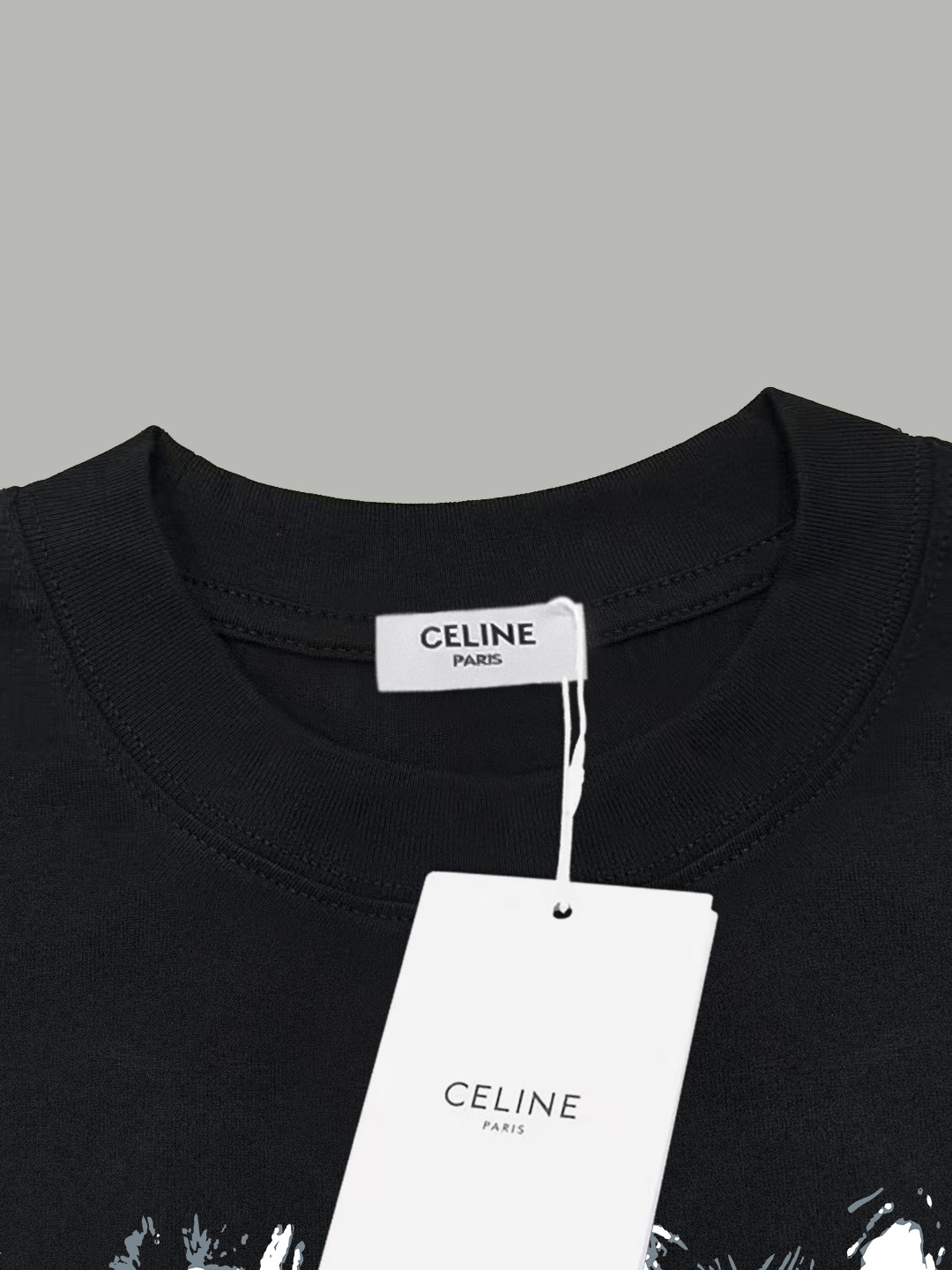 Celine Celine/ 赛琳 《 卡通动物涂鸦logo字母》 印花双纱纯棉短袖