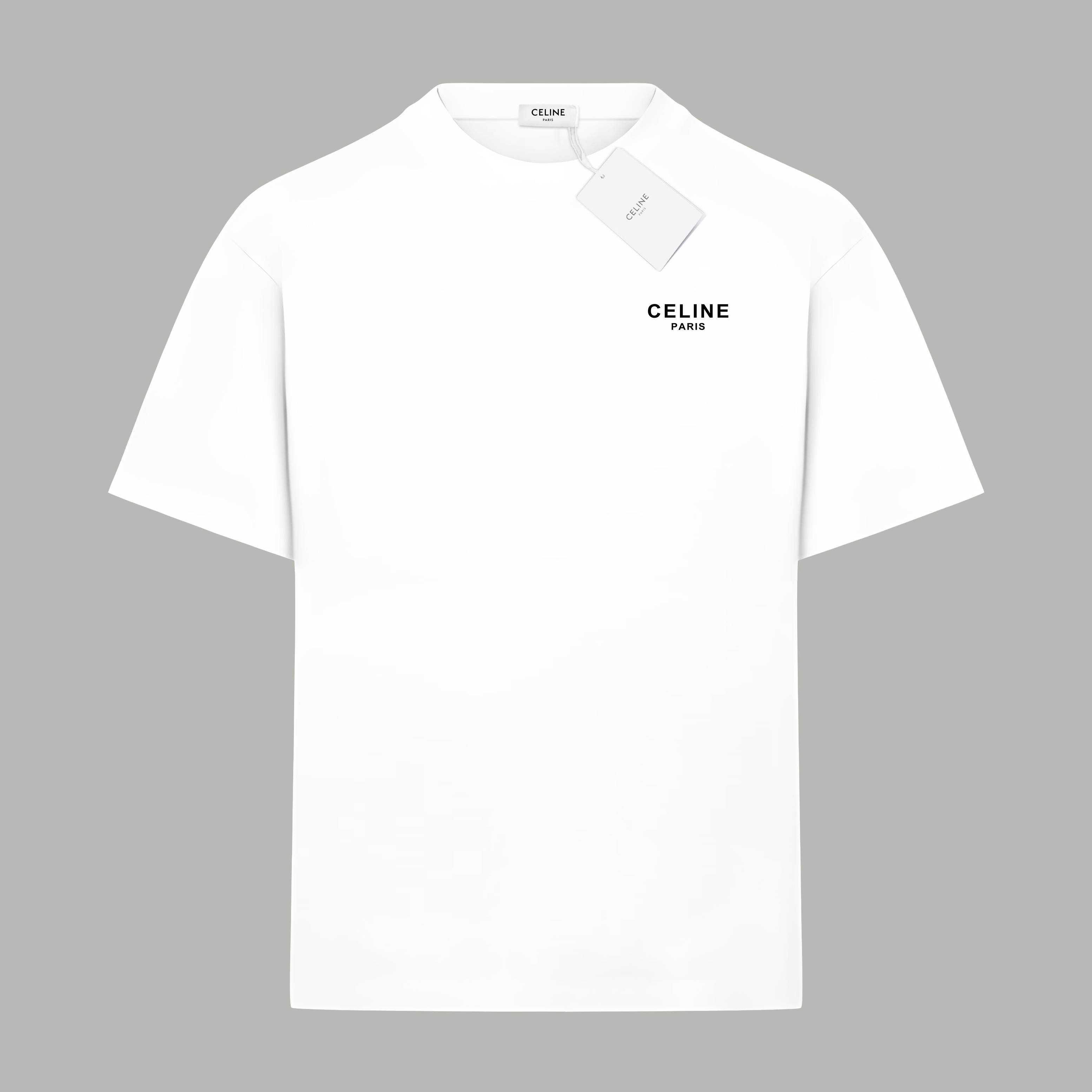 Celine Celine/ 赛琳 《 前后 字母logo》 印花双纱纯棉短袖