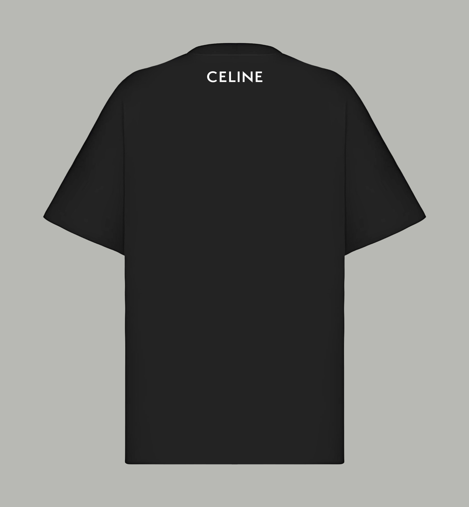 Celine Celine/ 赛琳 《 前后 字母logo》 印花双纱纯棉短袖