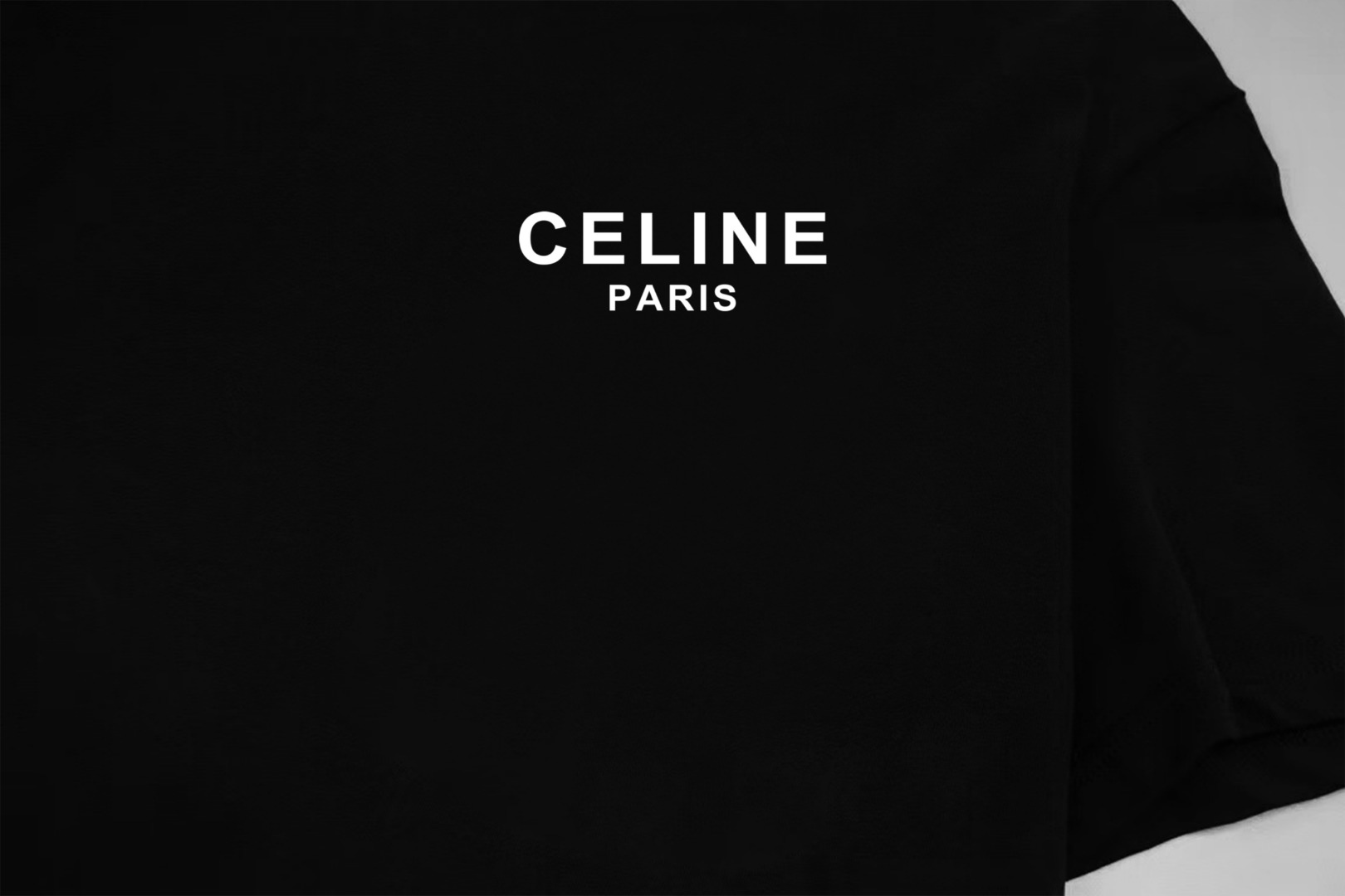 Celine Celine/ 赛琳 《 前后 字母logo》 印花双纱纯棉短袖