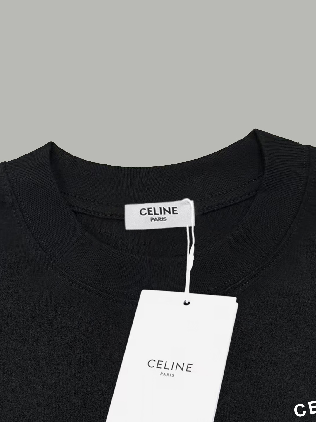 Celine Celine/ 赛琳 《 前后 字母logo》 印花双纱纯棉短袖
