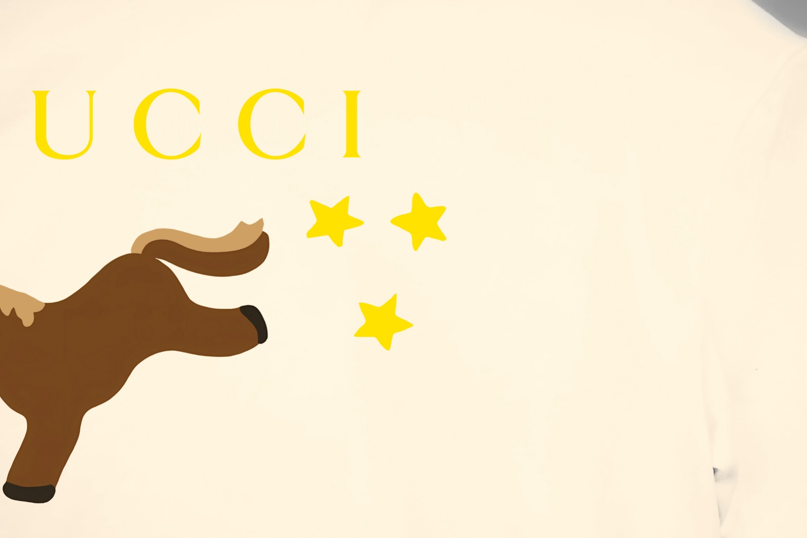 Gucci gucci/古驰《 马年限定星星小马logo》 印花双纱纯棉短袖