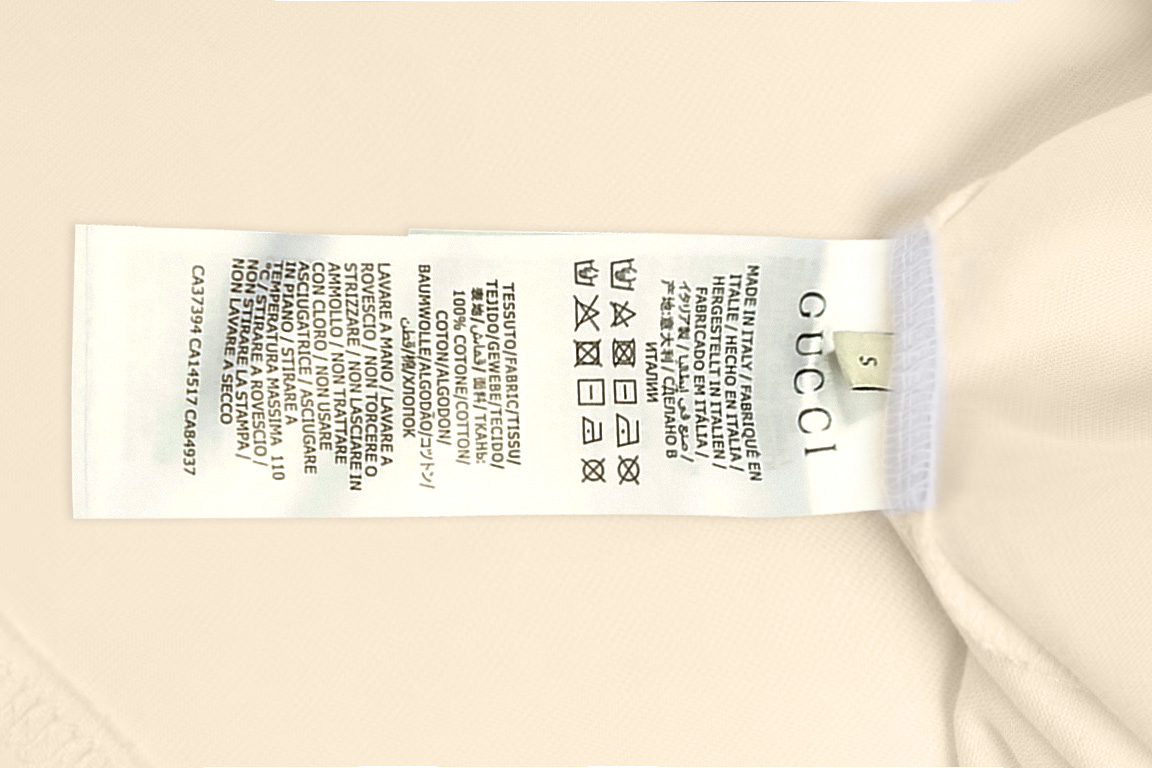 Gucci gucci/古驰《 限定卡通花卉logo字母》 印花双纱纯棉短袖