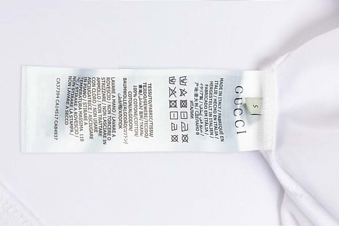 Gucci gucci/古驰《 限定卡通花卉logo字母》 印花双纱纯棉短袖