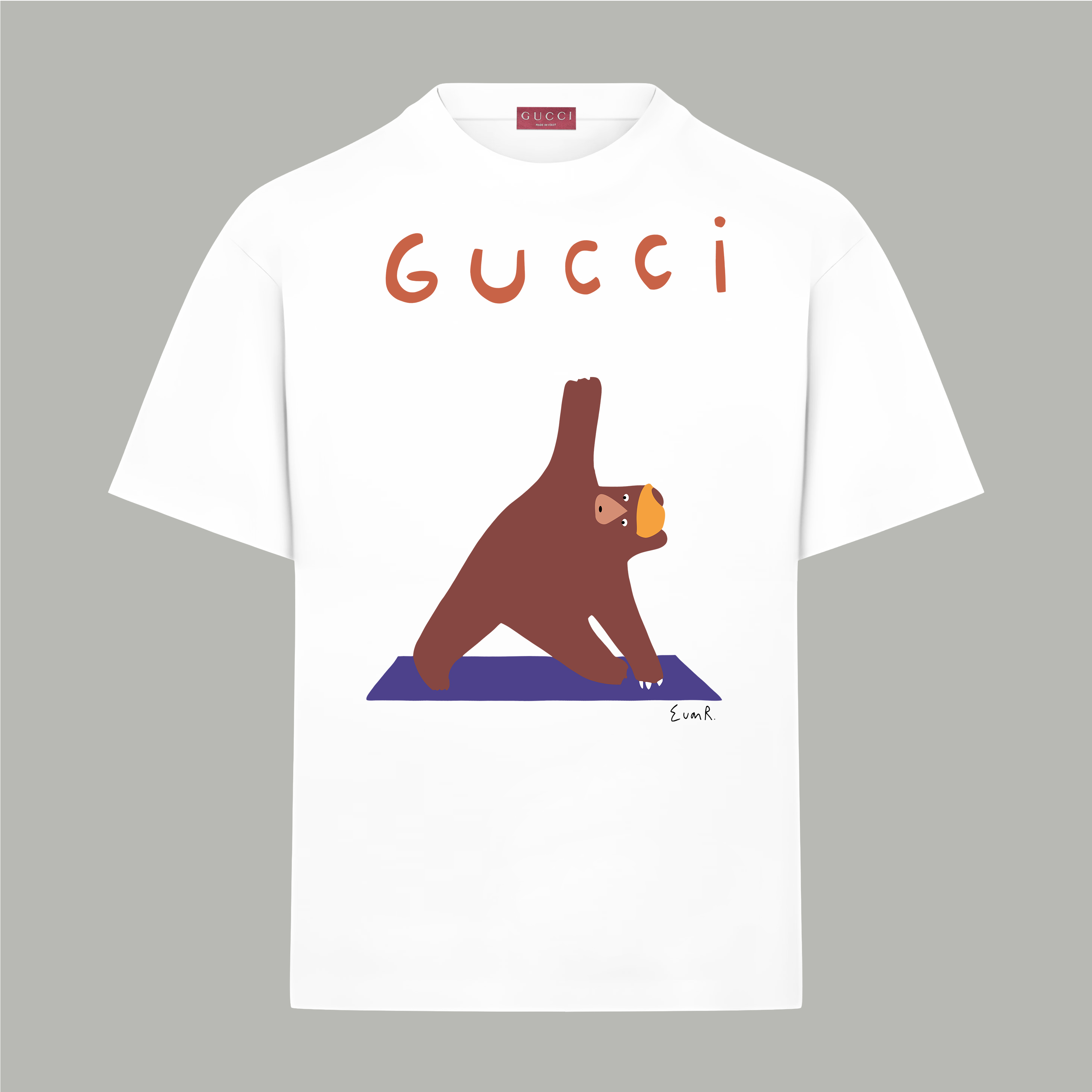 Gucci gucci/古驰《 卡通系列》 印花双纱纯棉短袖