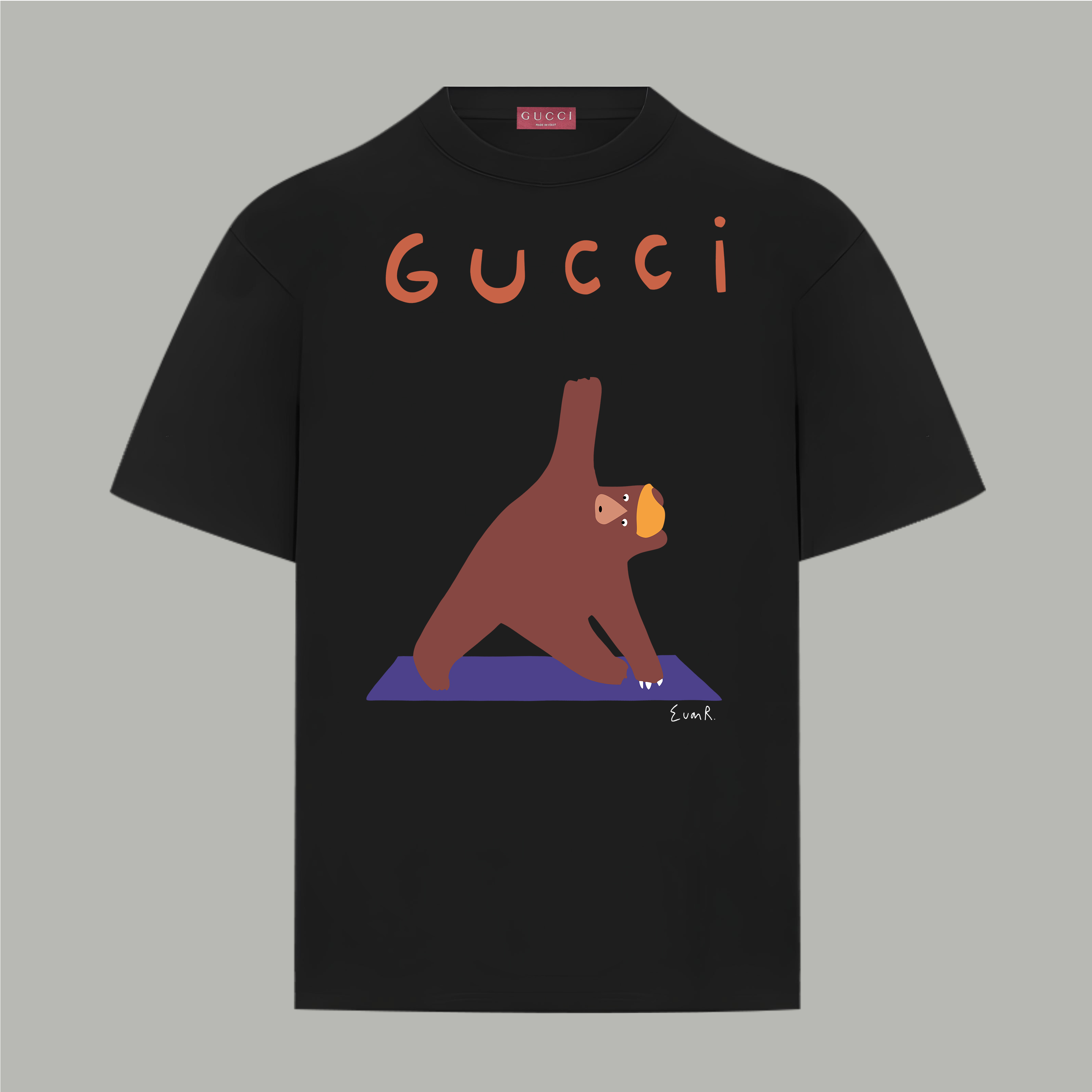 Gucci gucci/古驰《 卡通系列》 印花双纱纯棉短袖