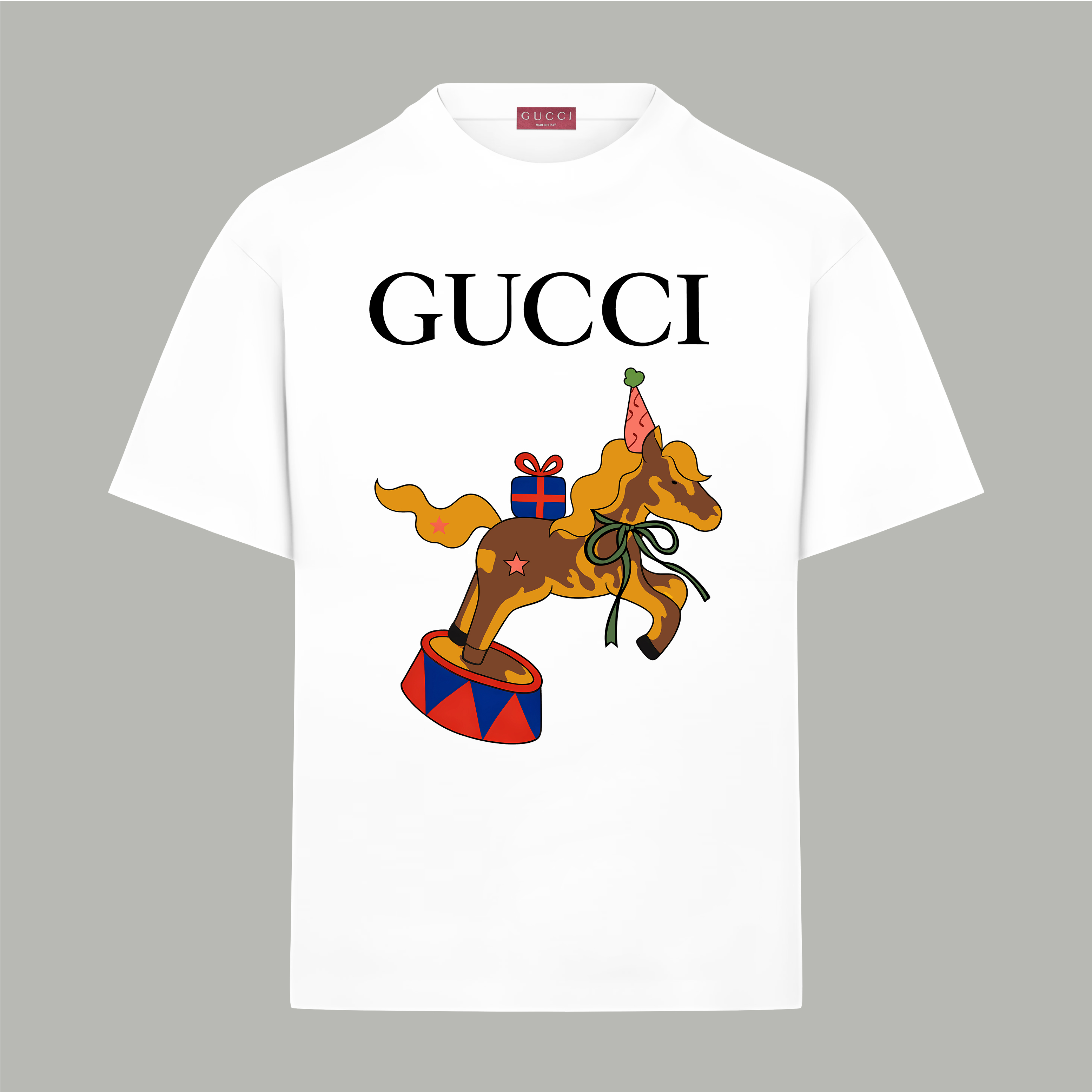 Gucci gucci/古驰《 卡通系列》 印花双纱纯棉短袖
